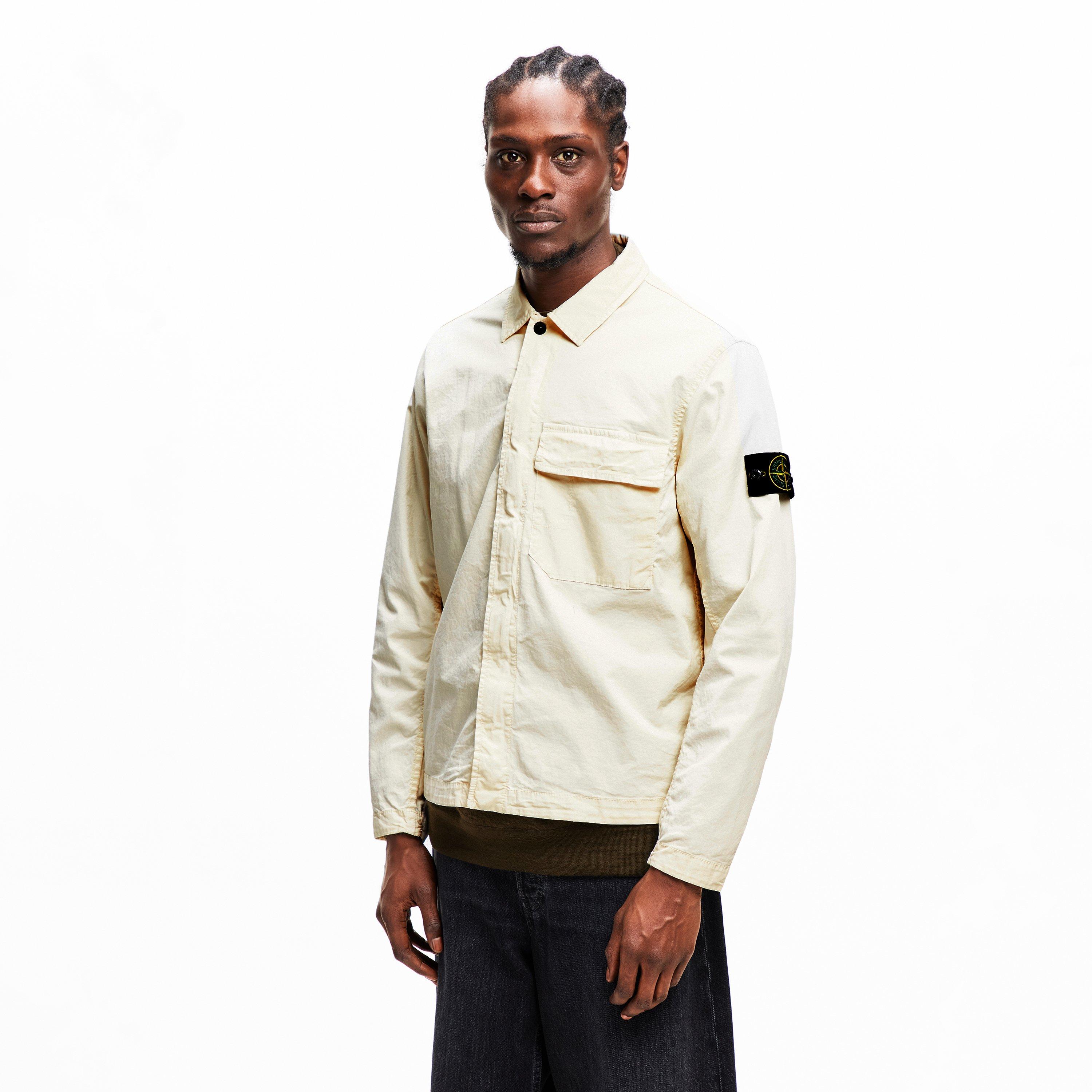 Ivory V0093 - Stone Island - Men's GD Overshirt - 3