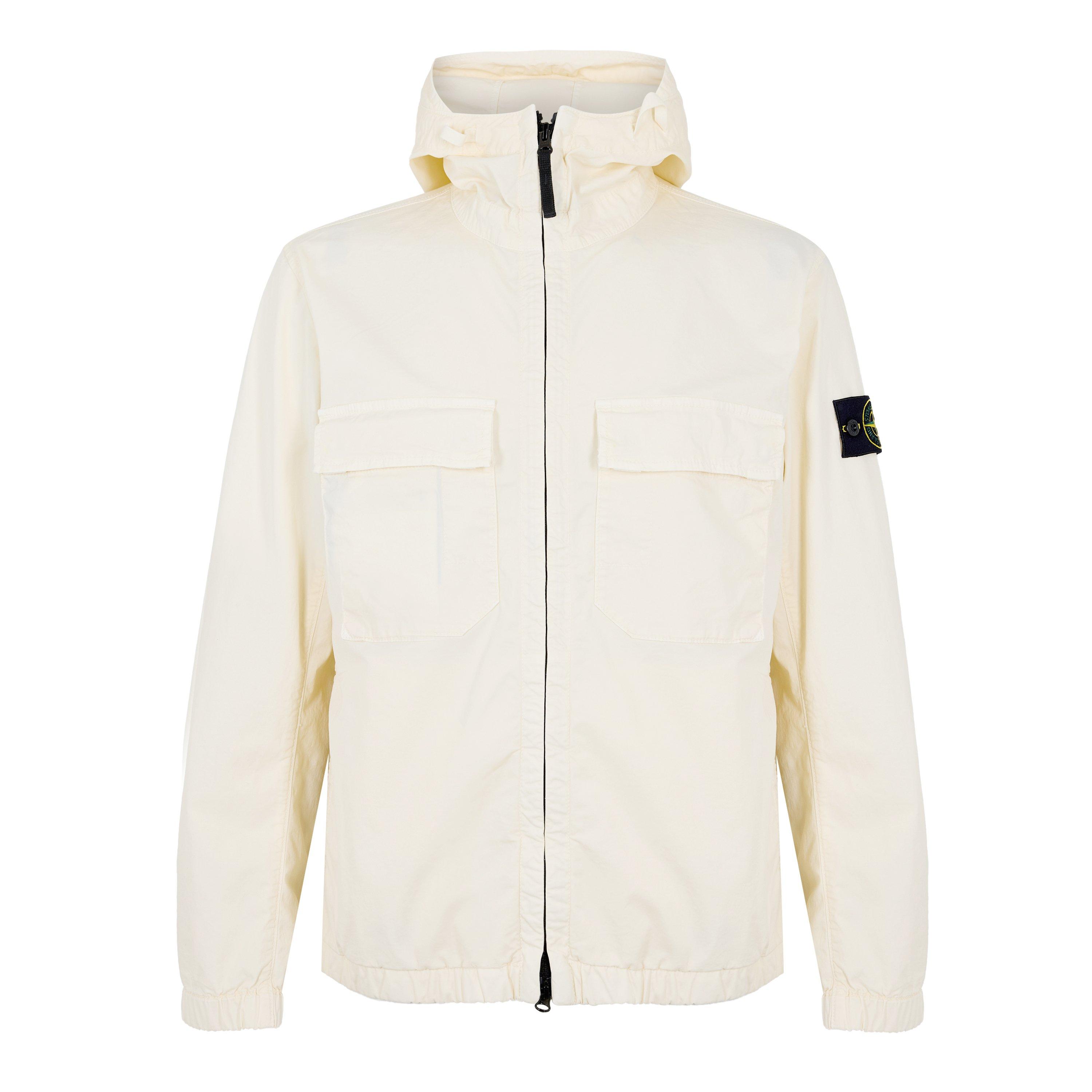 Stone Island Mens Stretch Twill Jacket - Ivory V0093 - Size 3XL