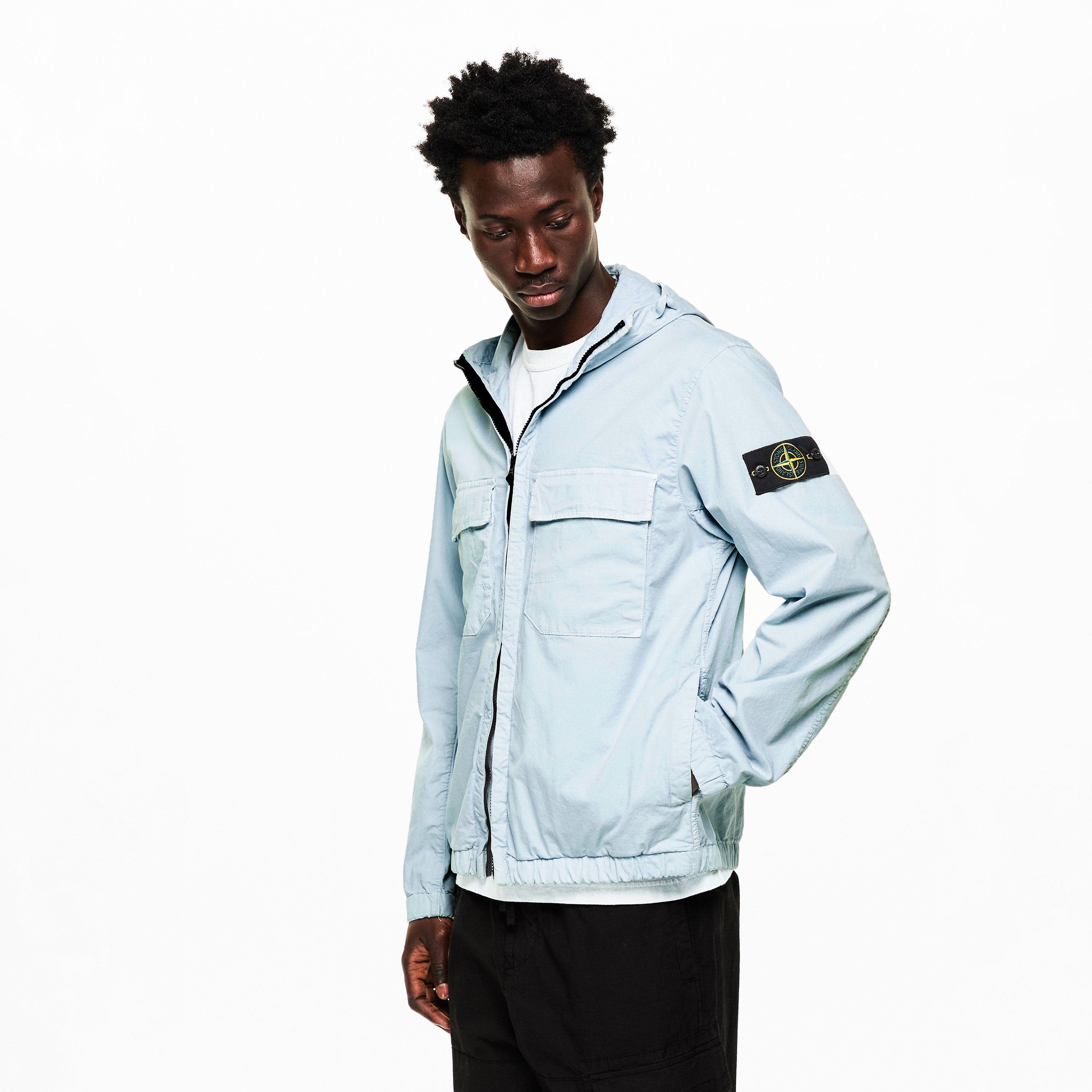 Sky Blue V0041 - Stone Island - Mens Stretch Twill Jacket - 3