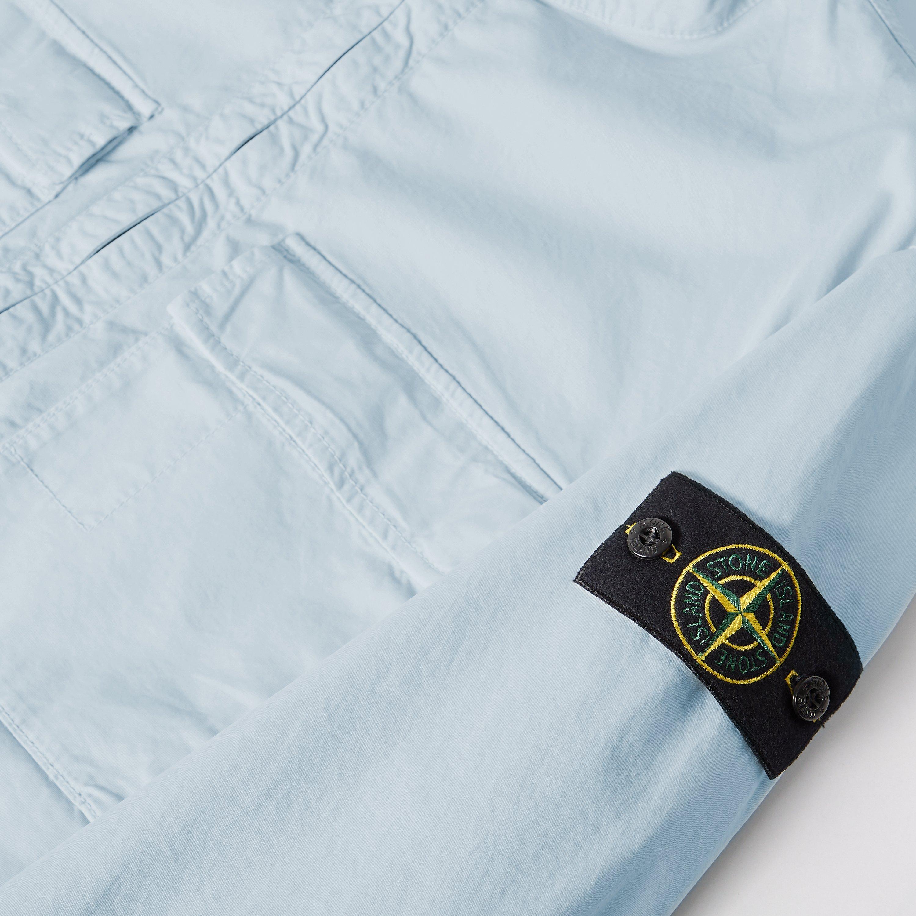 Sky Blue V0041 - Stone Island - Mens Stretch Twill Jacket - 5