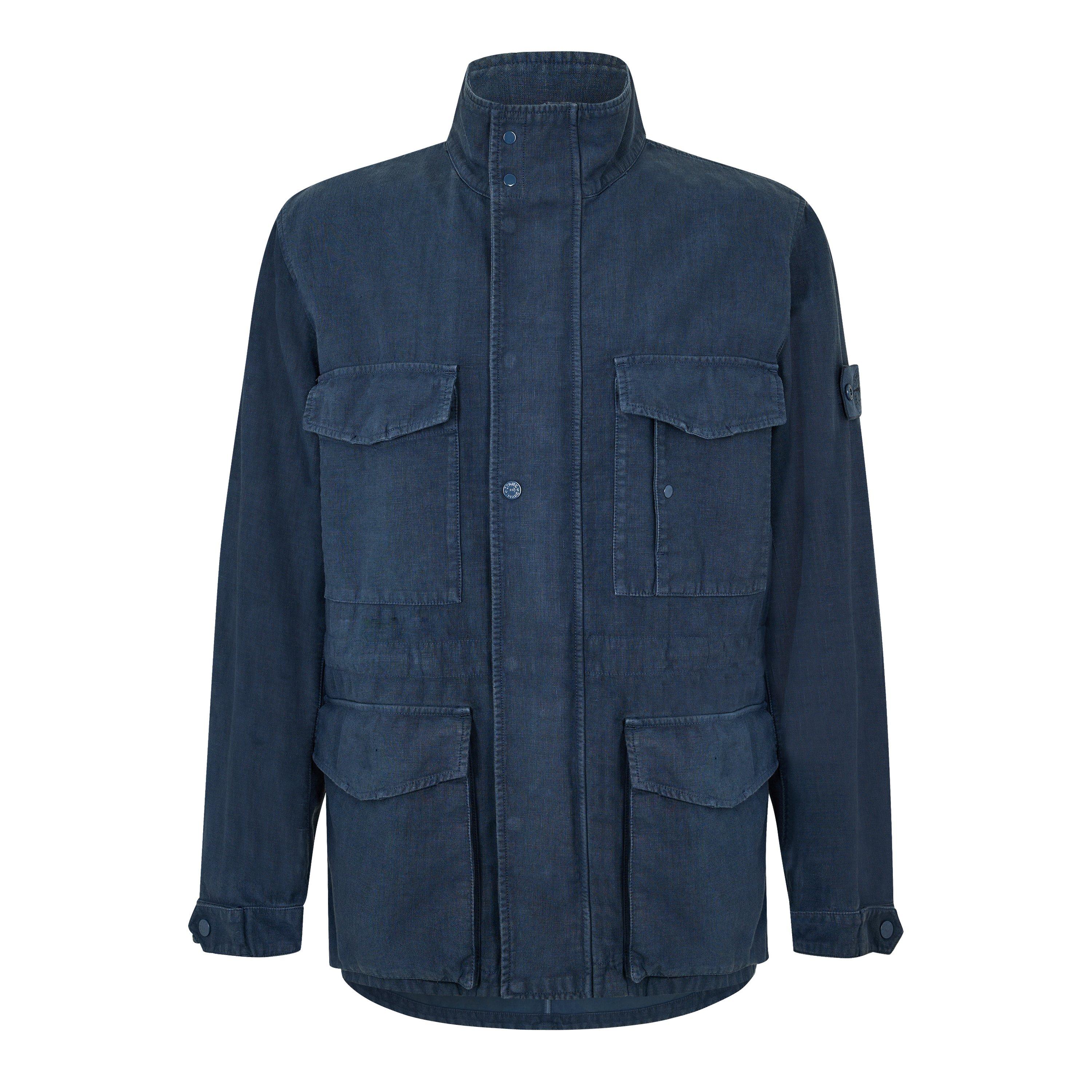 Slate Blu V002E - Stone Island Ghost - Mens Ghost Field Jacket - 1