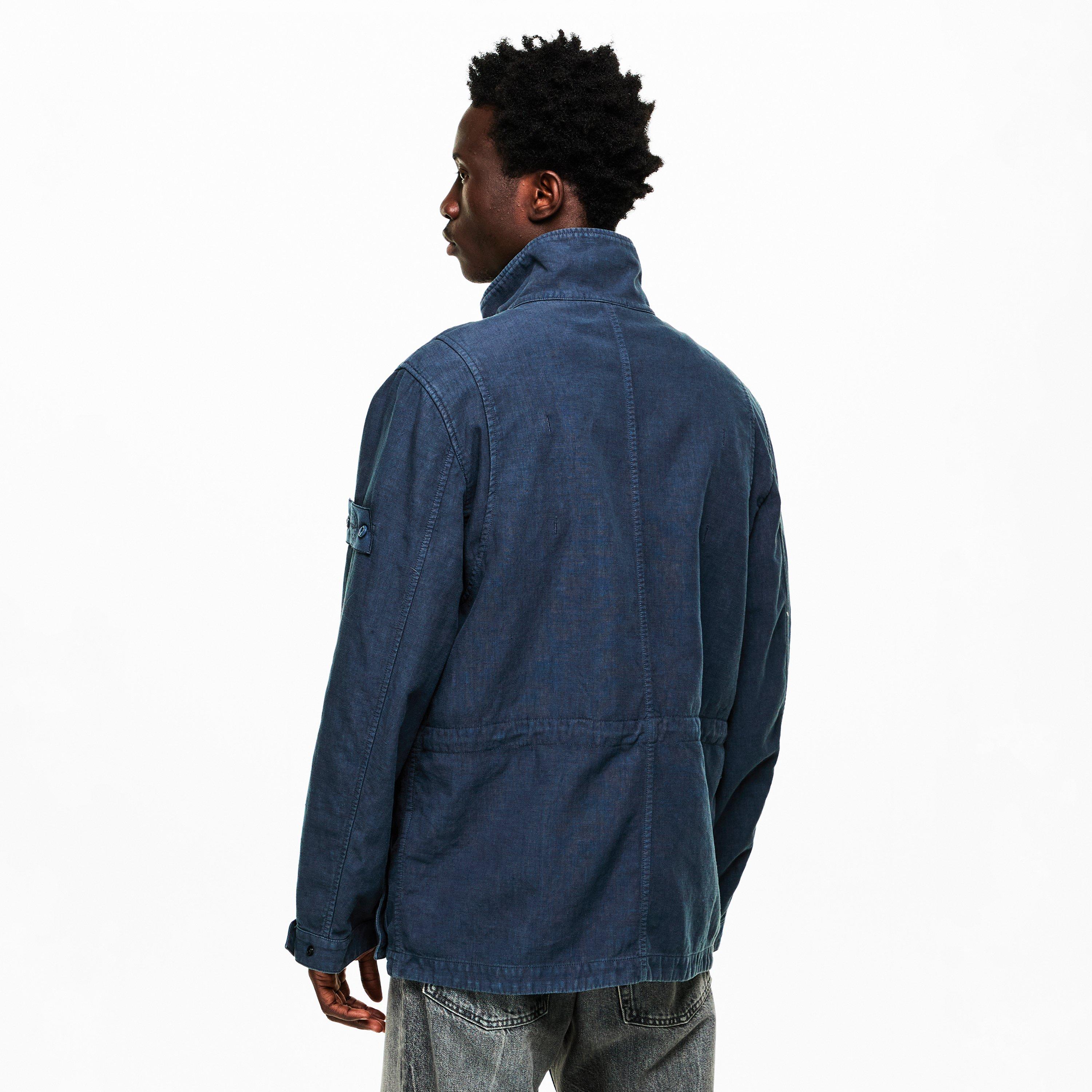 Slate Blu V002E - Stone Island Ghost - Mens Ghost Field Jacket - 4