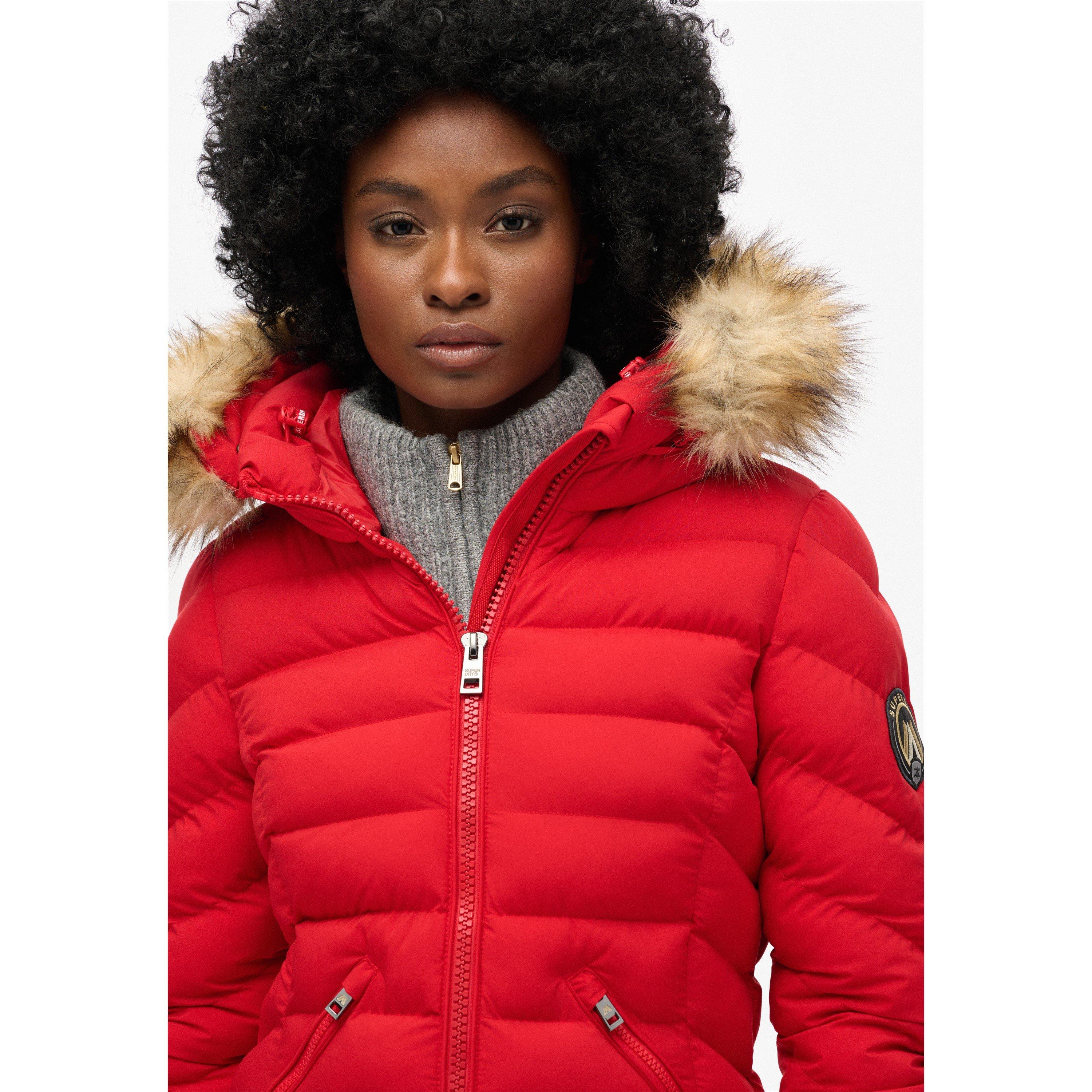 Rot - Superdry - Women's Fuji Short Puffer Jacket - 2
