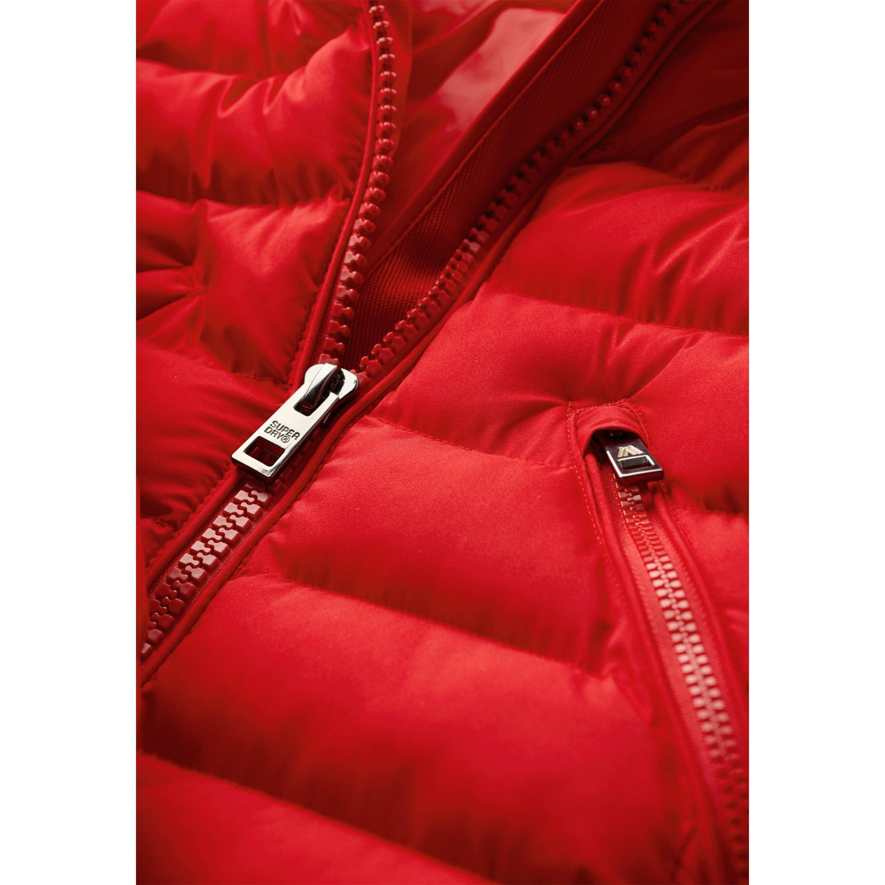 Rot - Superdry - Women's Fuji Short Puffer Jacket - 3