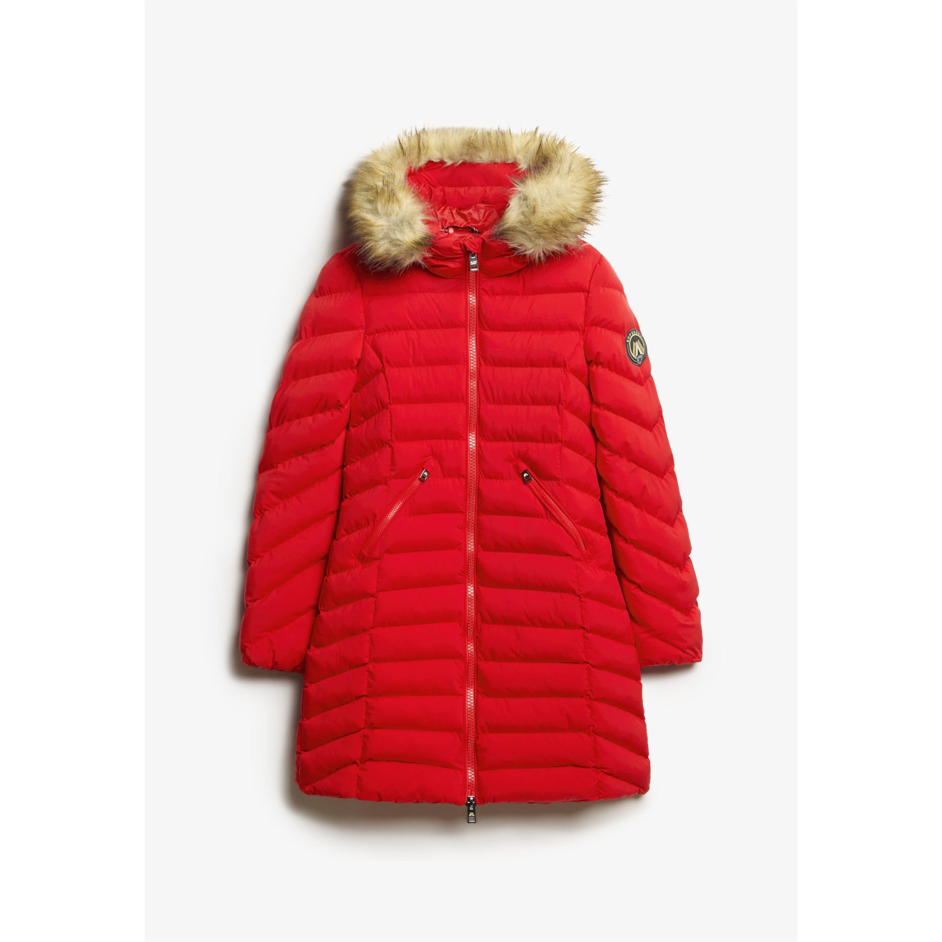 Rot - Superdry - Women's Fuji Short Puffer Jacket - 6