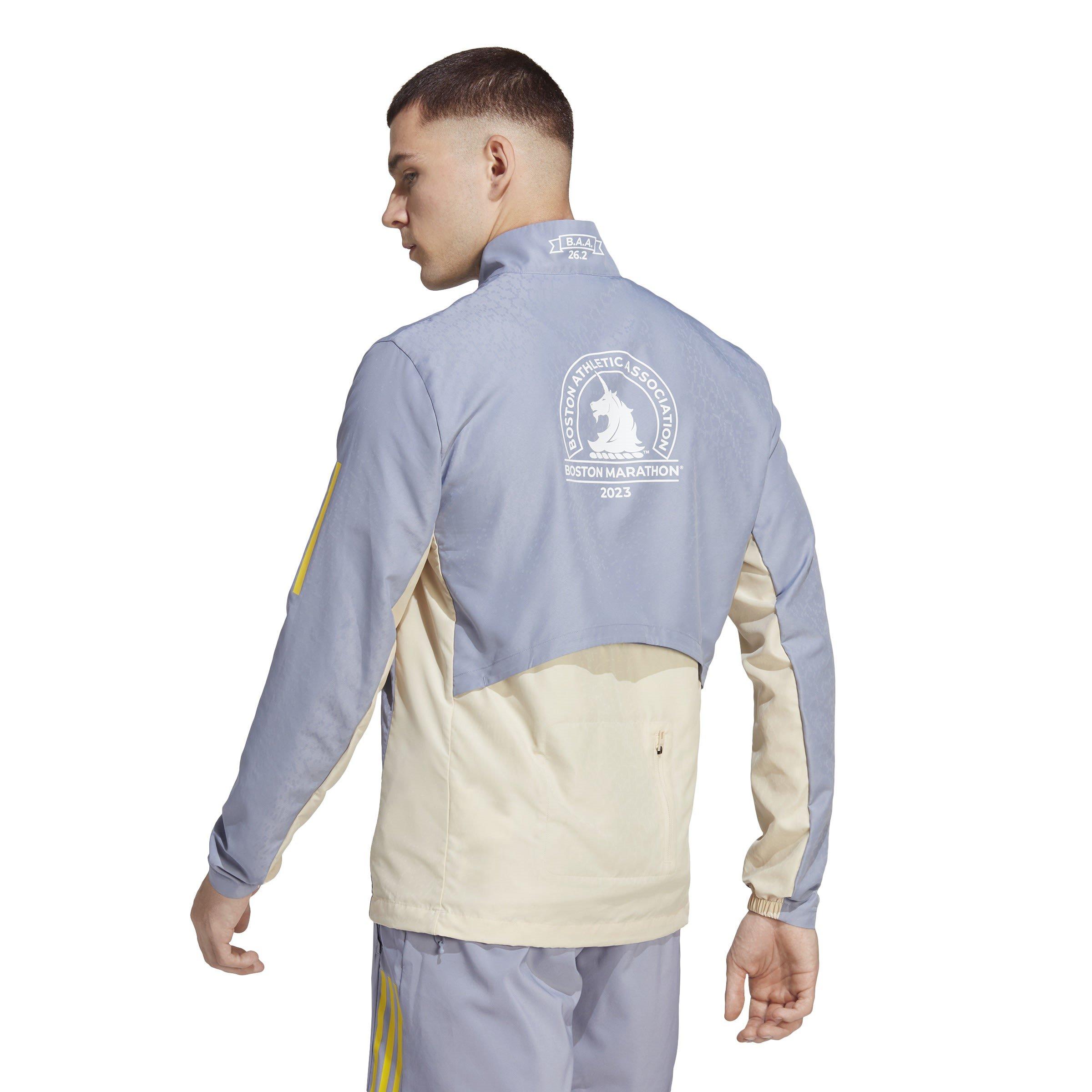 Roxo - adidas - Boston Marathon 2023 Wind Resistant Long Sleeve Performance Training Jacket - 3
