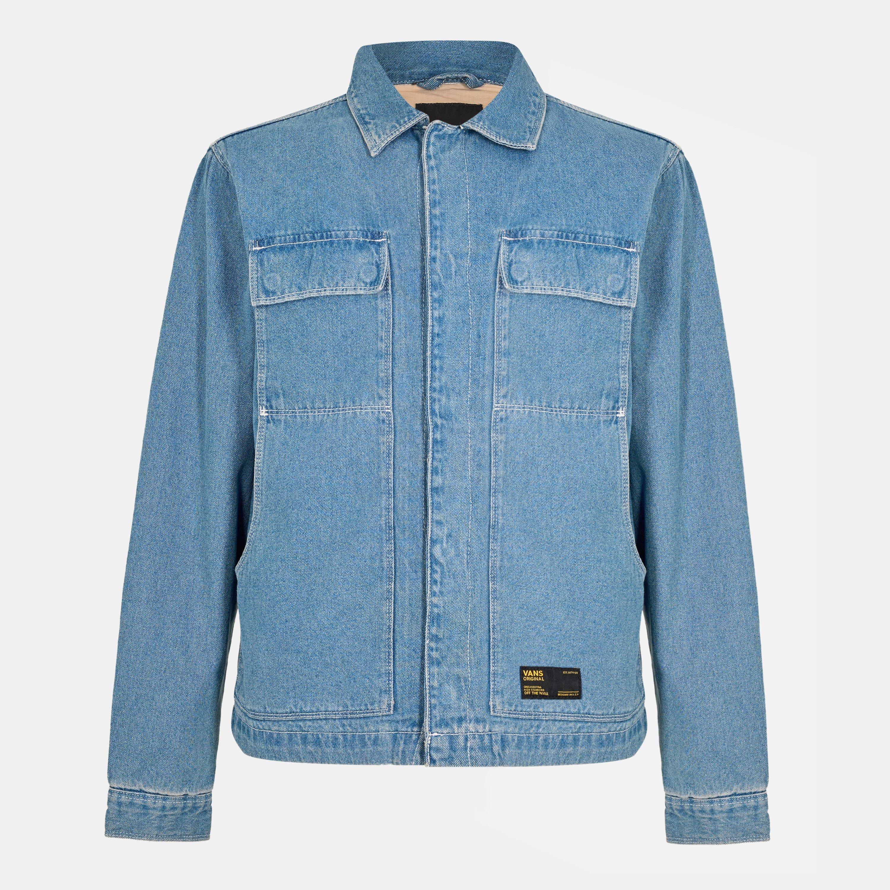 Stonewash/Blue - Vans - Unisex Adults Mcavoy Station Stonewash Structured Denim Jacket - 1