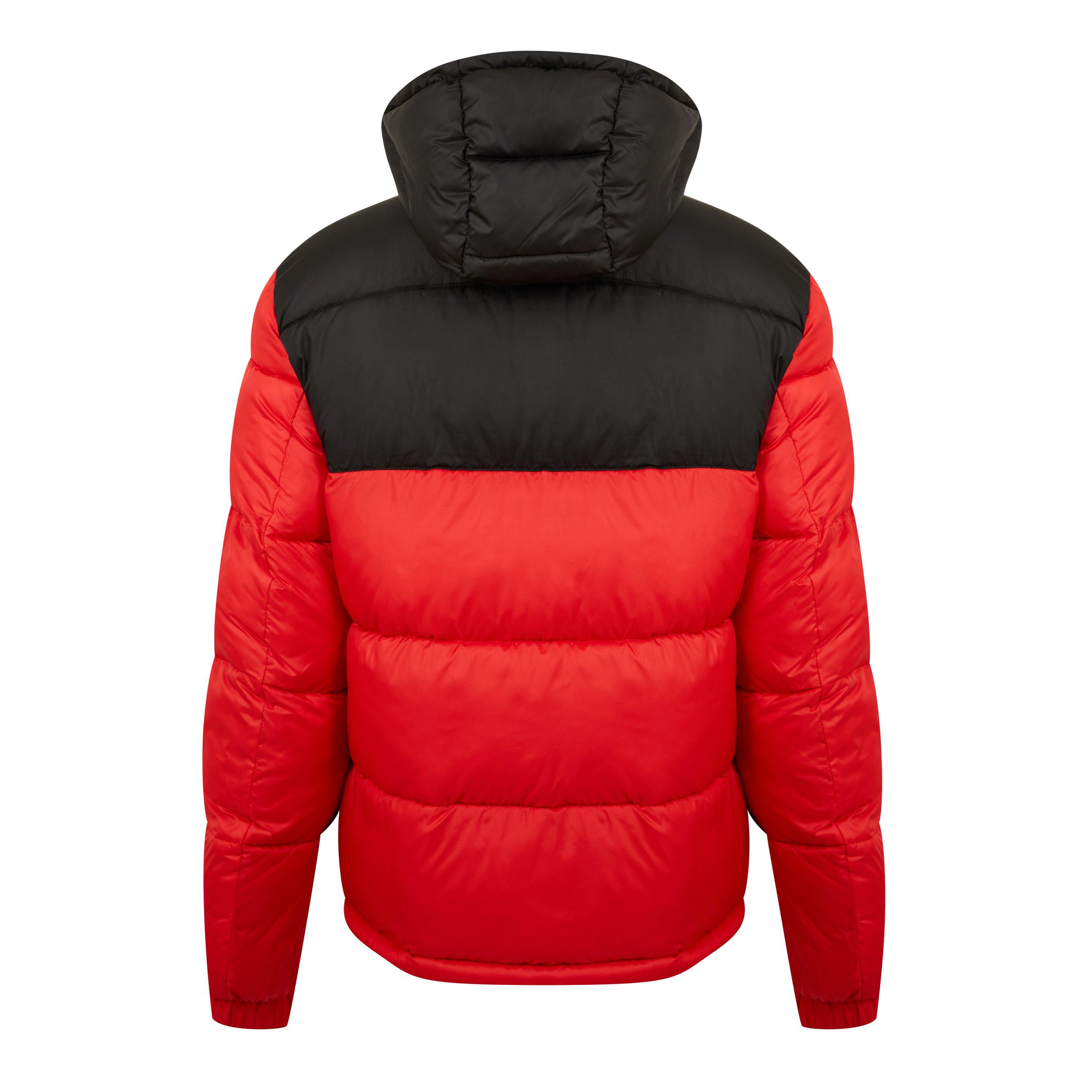 Open Red 693 - Hugo - Men's Balin Hooded Long Sleeve Mock Neck Short Puffer Jacket - 2