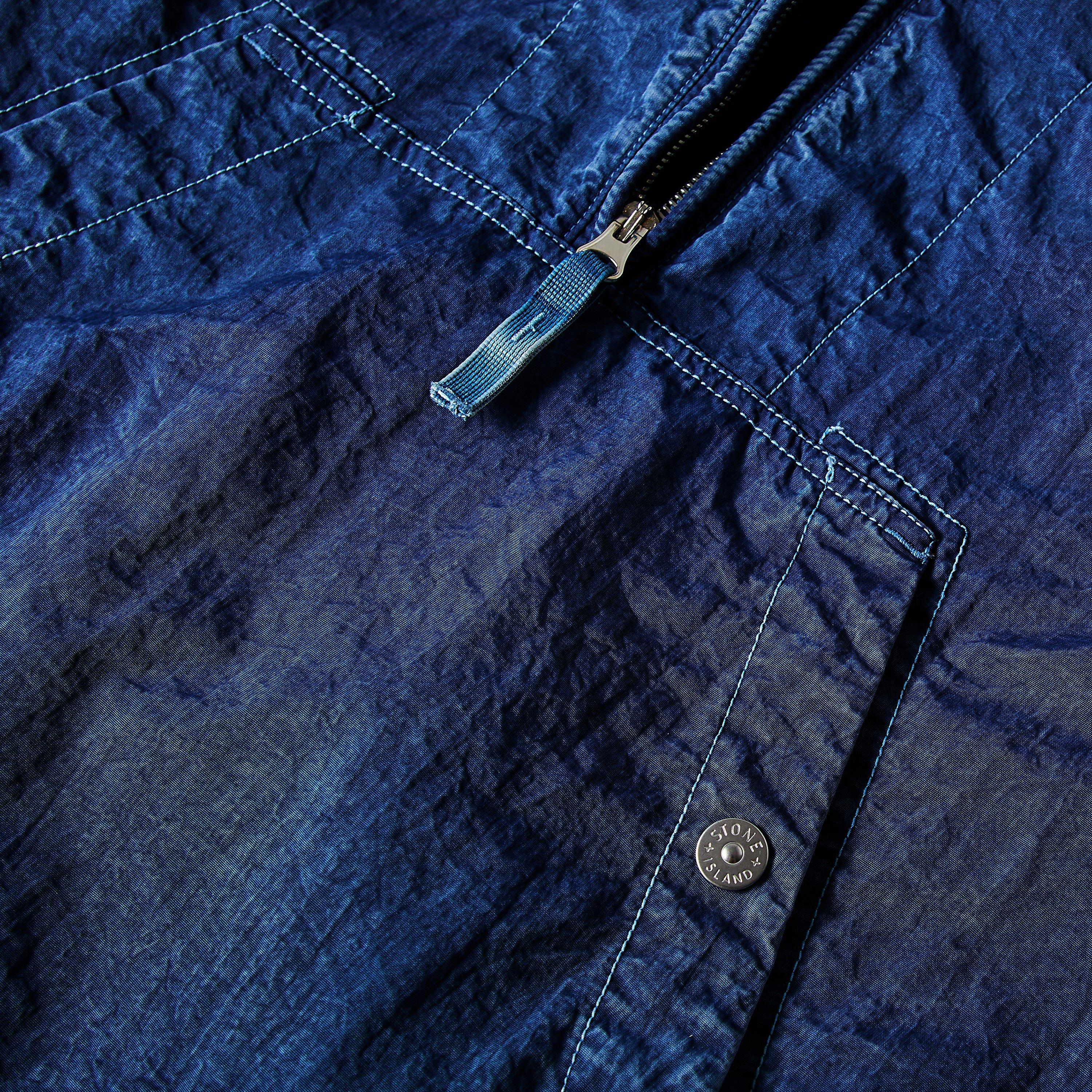 Indigo V0021 - Stone Island - Mens Denim Research Indigo-TC Marmo Parka - 5