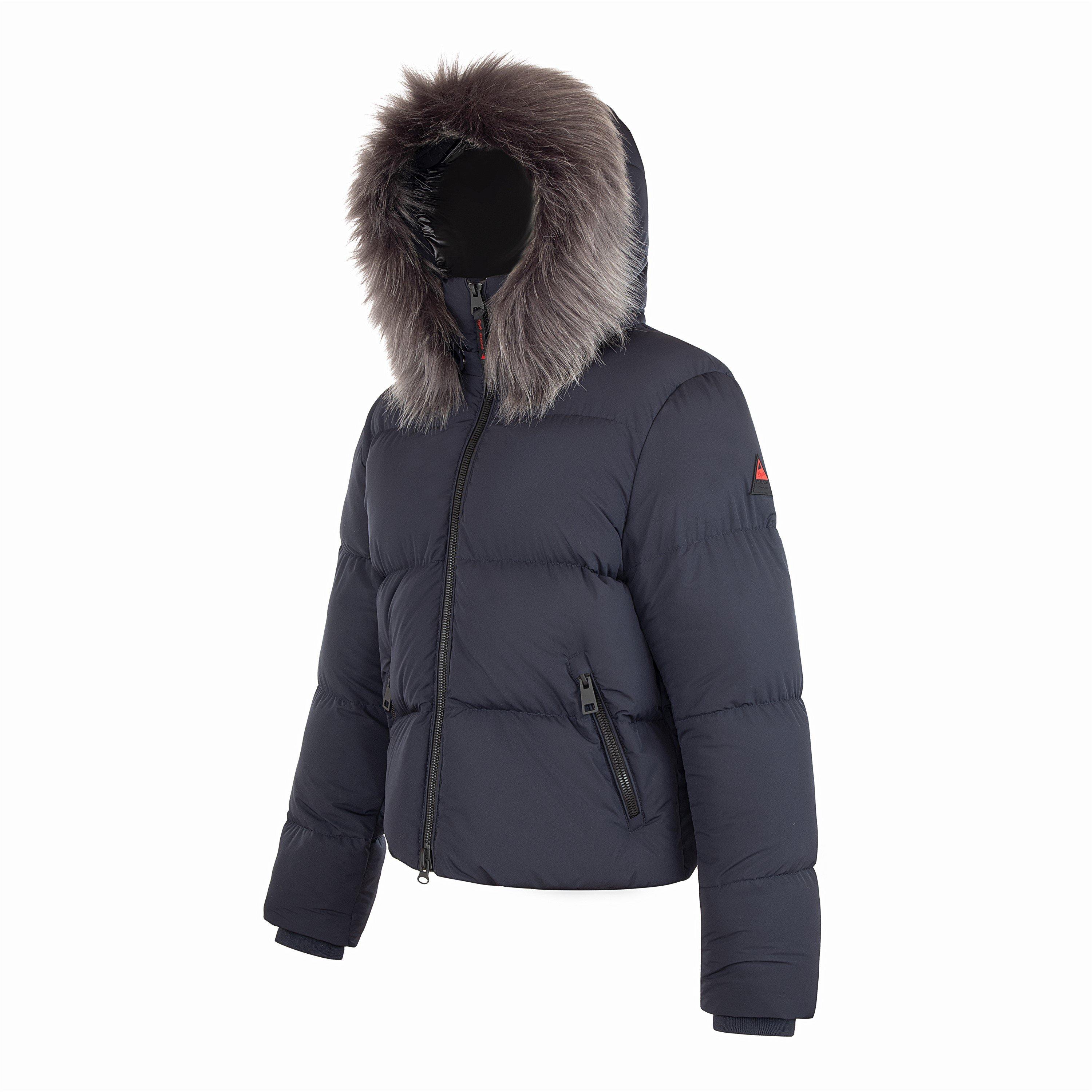 Navy/Black - Cape Heights - Women's Cropped Insulated Short Puffer Jacket - 3