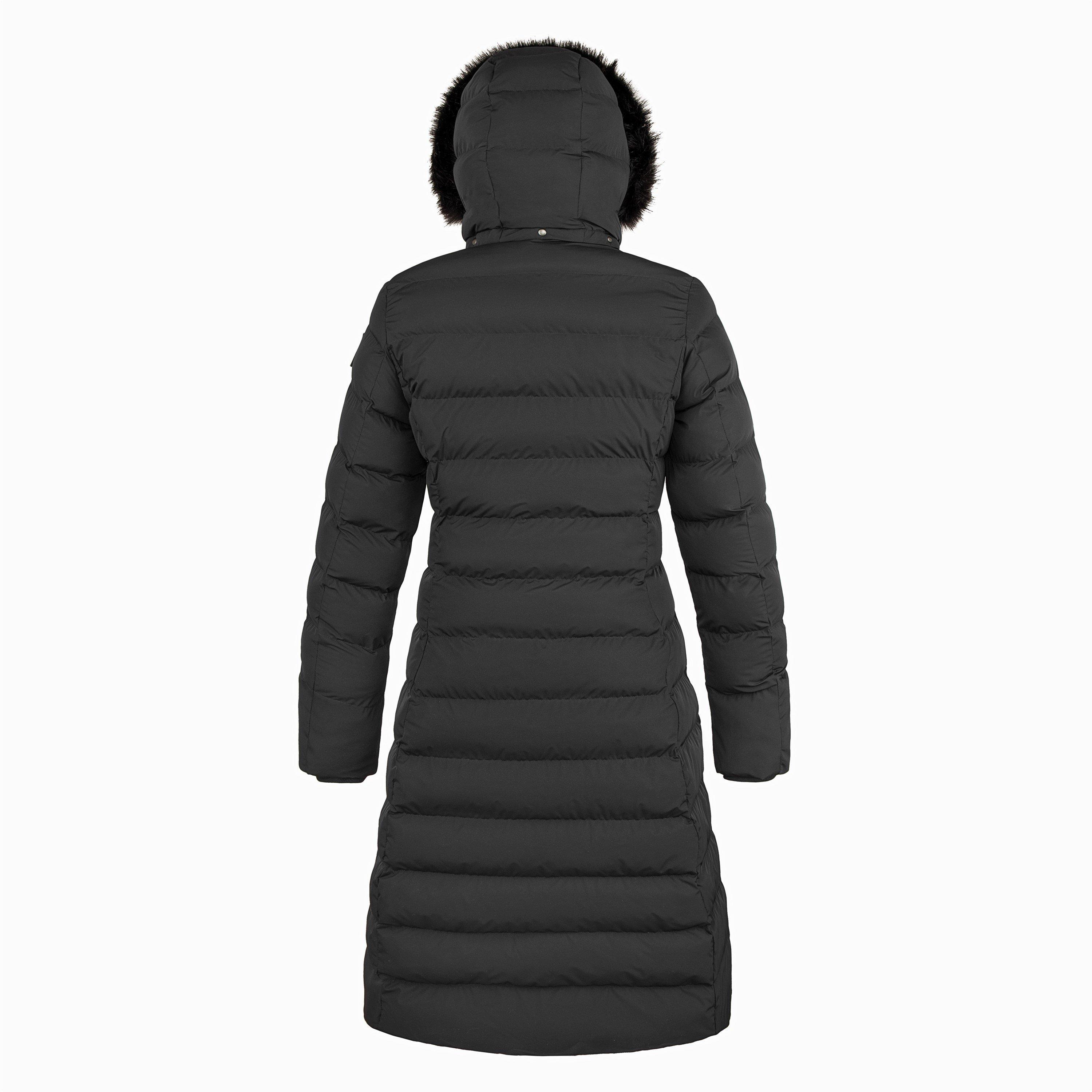 Crno/Crno - Cape Heights - Fur Hood Puffer Jacket - 2