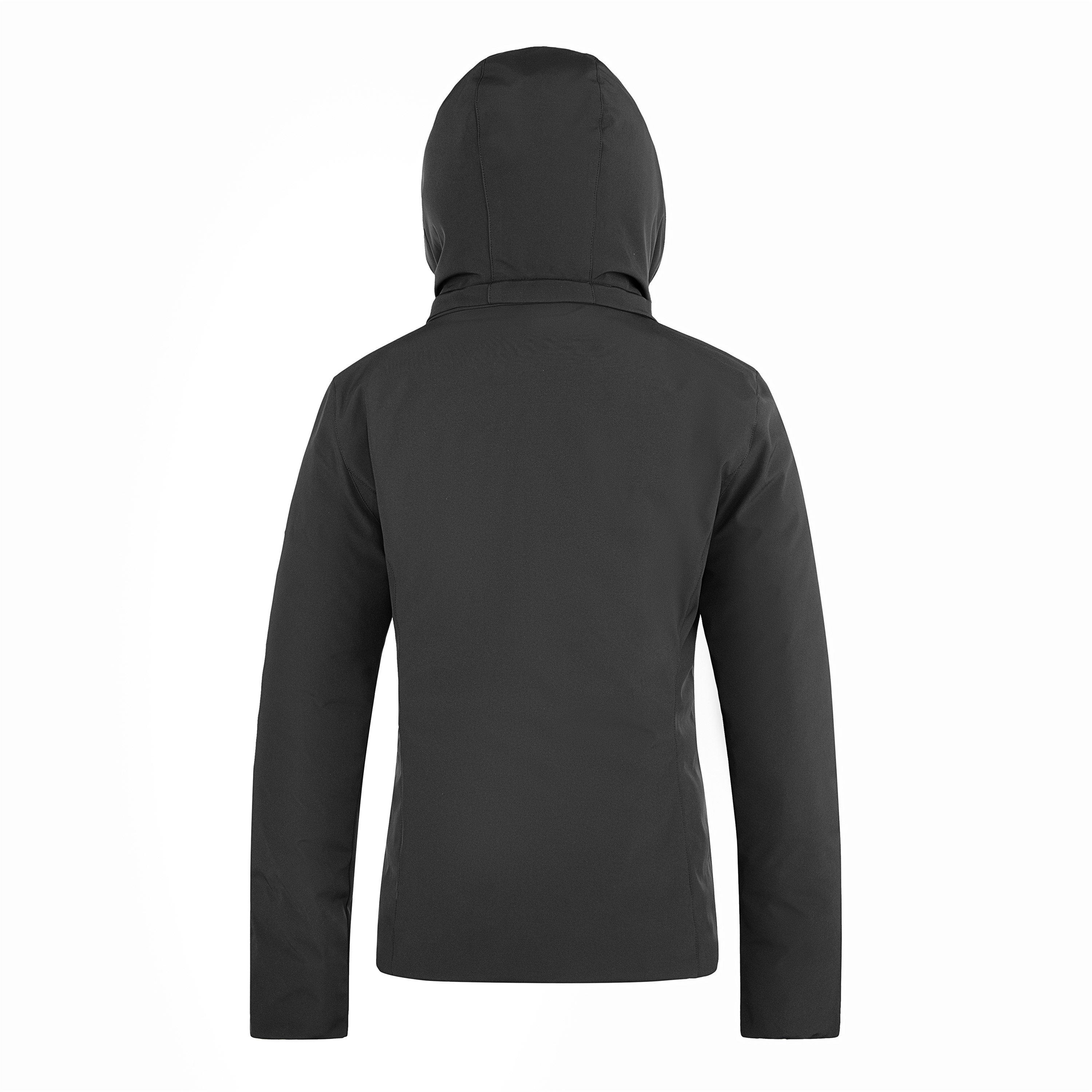 Black/Beige - Cape Heights - Women's Weather-Resistant Insulated Short Puffer Jacket - 2