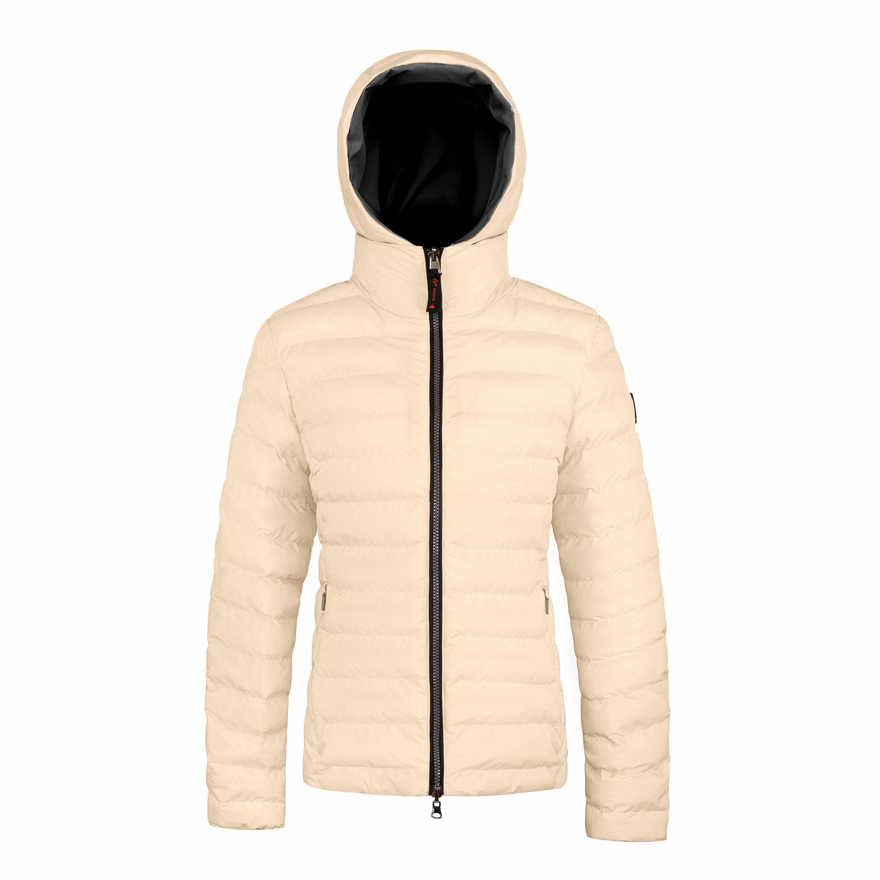 Black/Beige - Cape Heights - Women's Weather-Resistant Insulated Short Puffer Jacket - 5