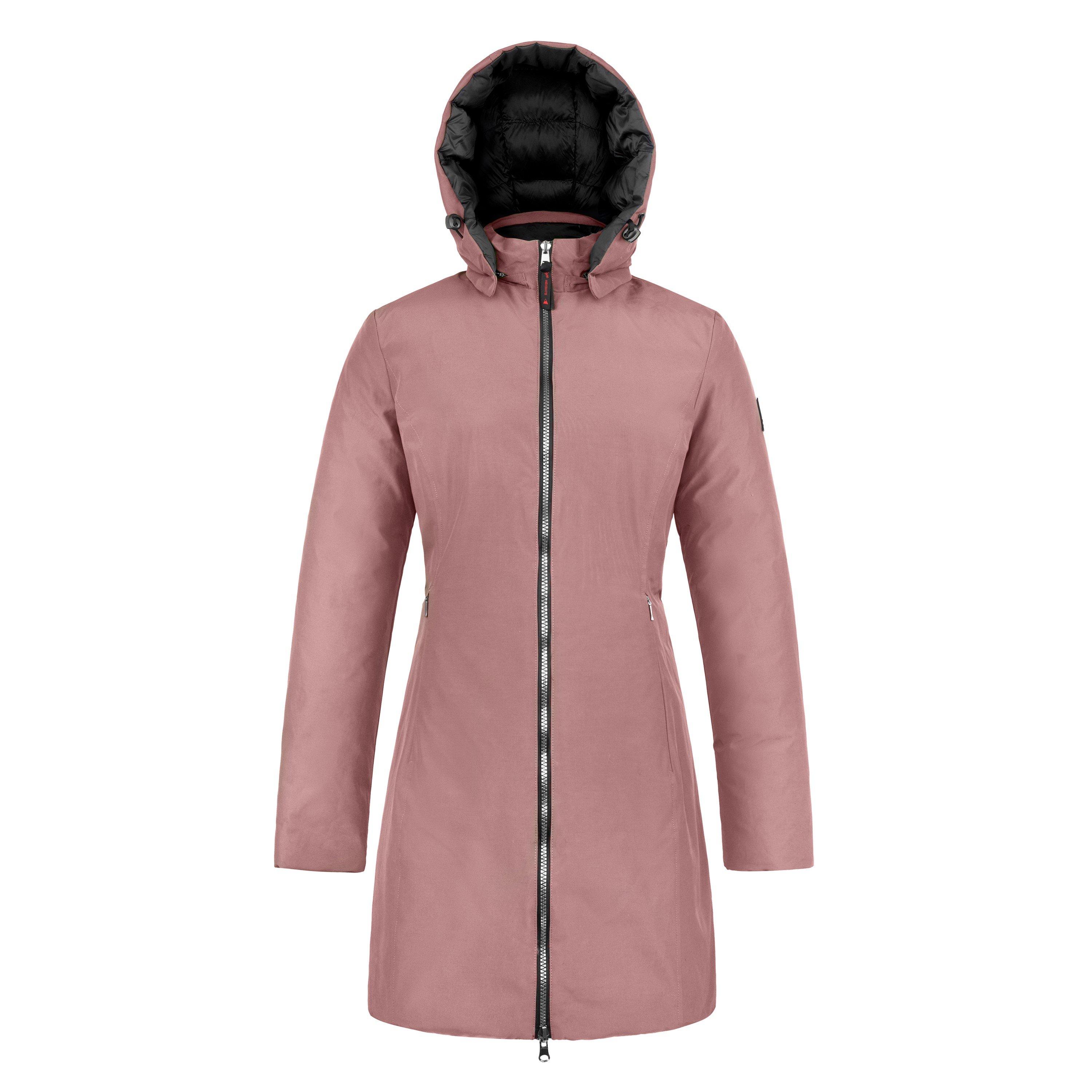 Stara ružičasta/crna - Cape Heights - Women's  Insulated Quilted Tailored Fit Long Puffer Jacket - 1