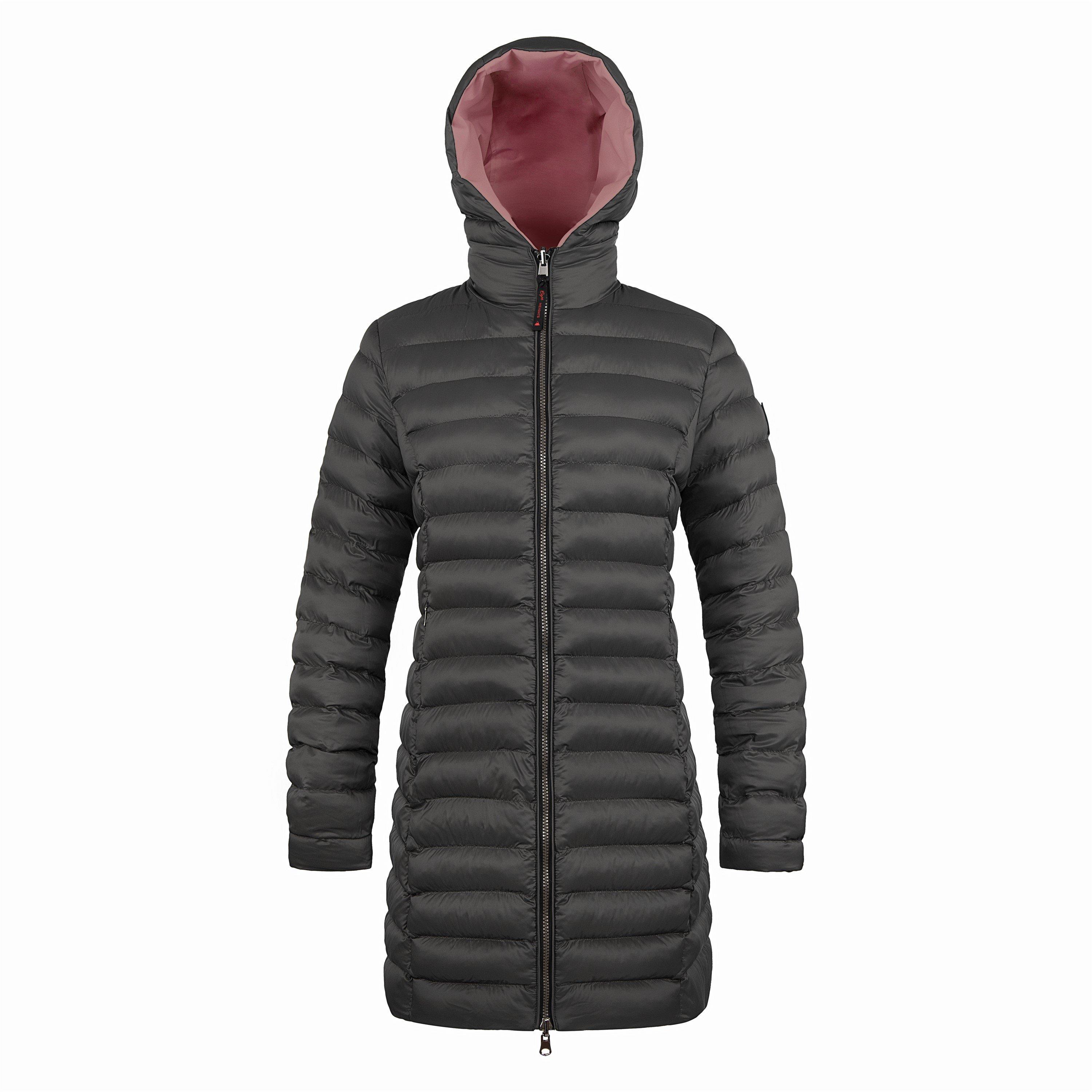 Stara ružičasta/crna - Cape Heights - Women's  Insulated Quilted Tailored Fit Long Puffer Jacket - 5