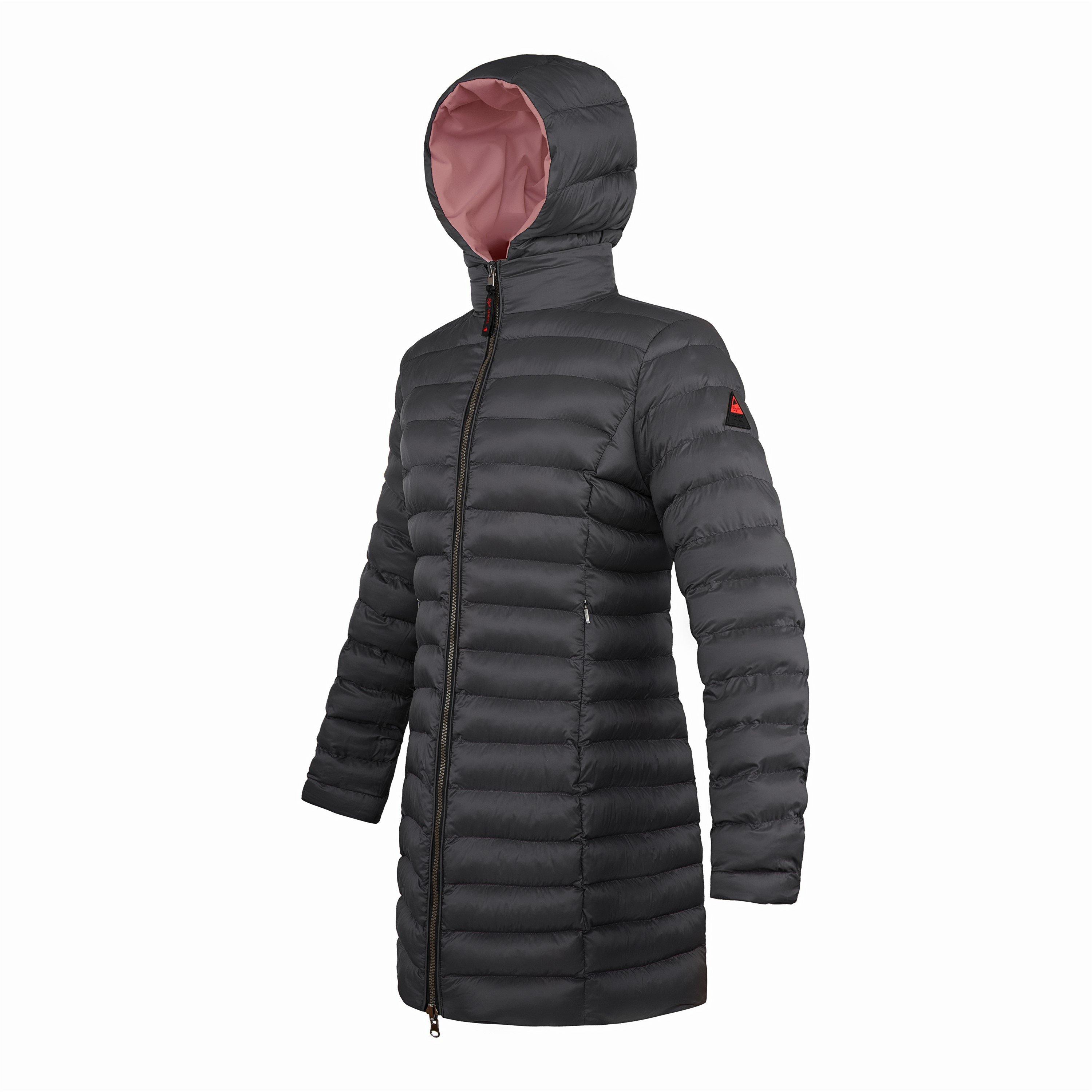 Stara ružičasta/crna - Cape Heights - Women's  Insulated Quilted Tailored Fit Long Puffer Jacket - 7