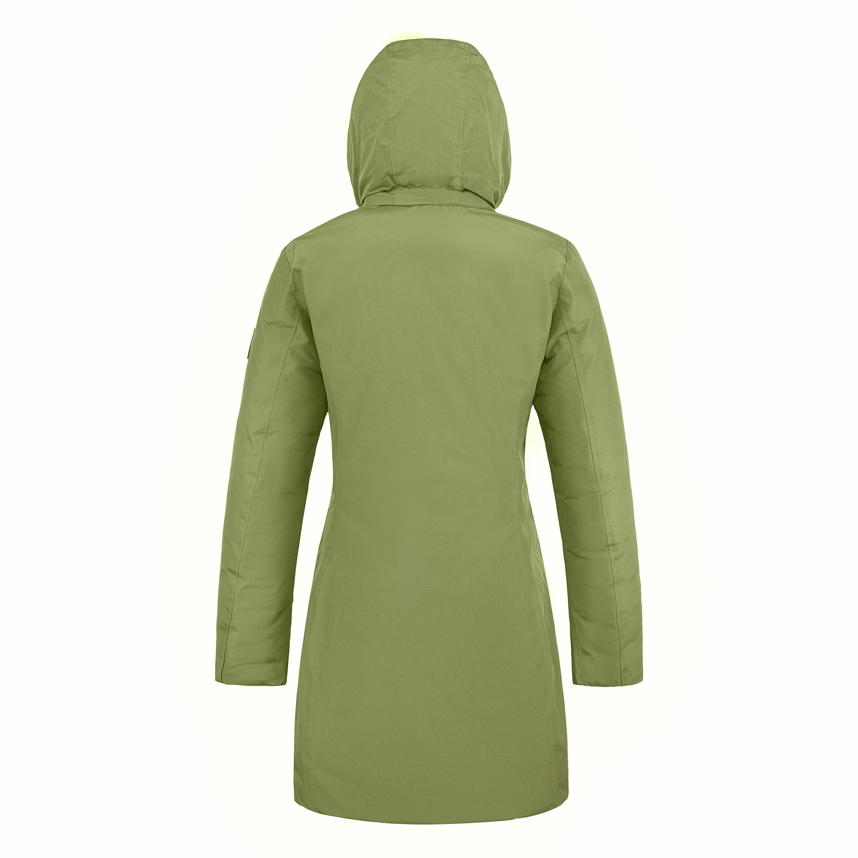 Forest Grn/Blk - Cape Heights - Women's Long Puffer Jacket - 2