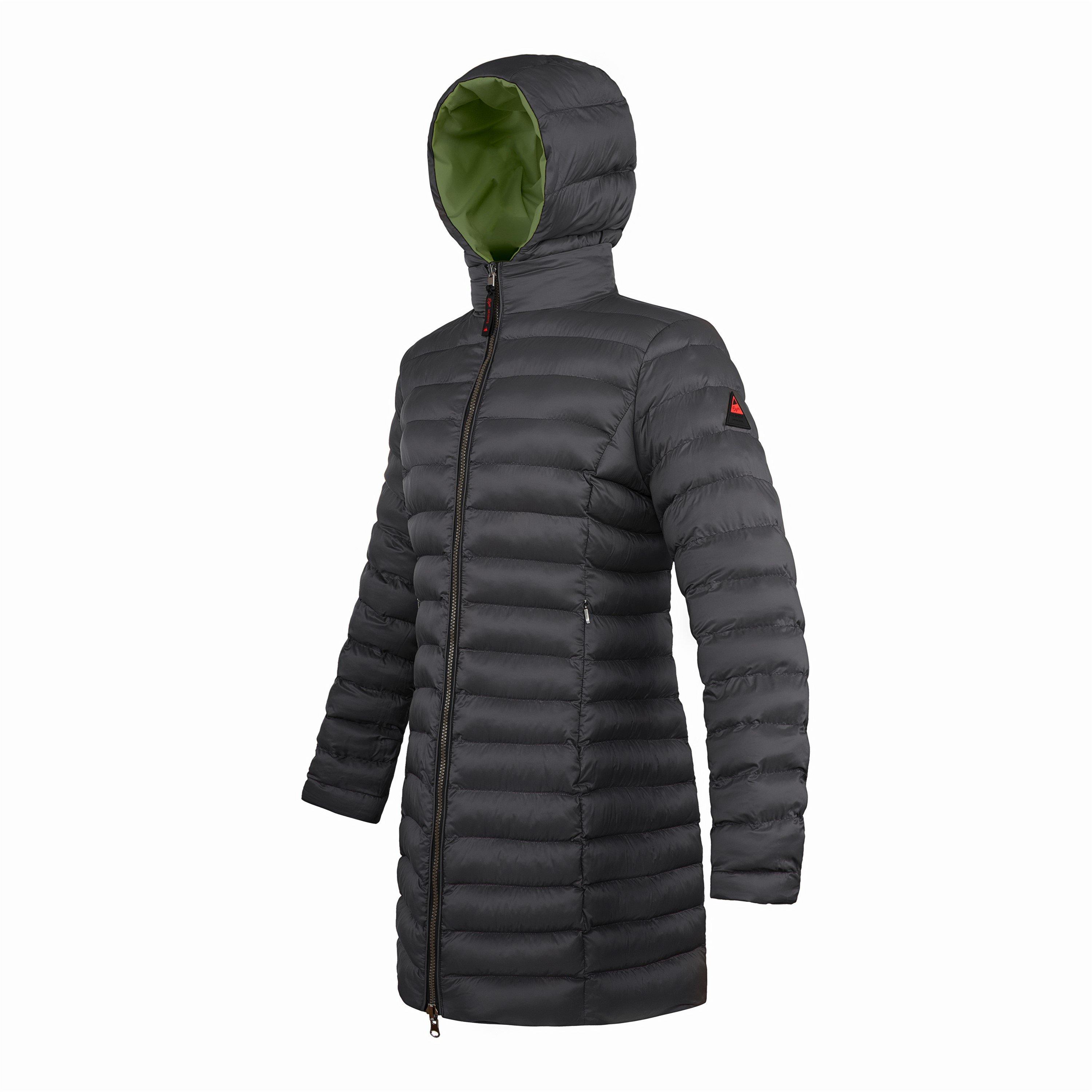 Forest Grn/Blk - Cape Heights - Women's Long Puffer Jacket - 7