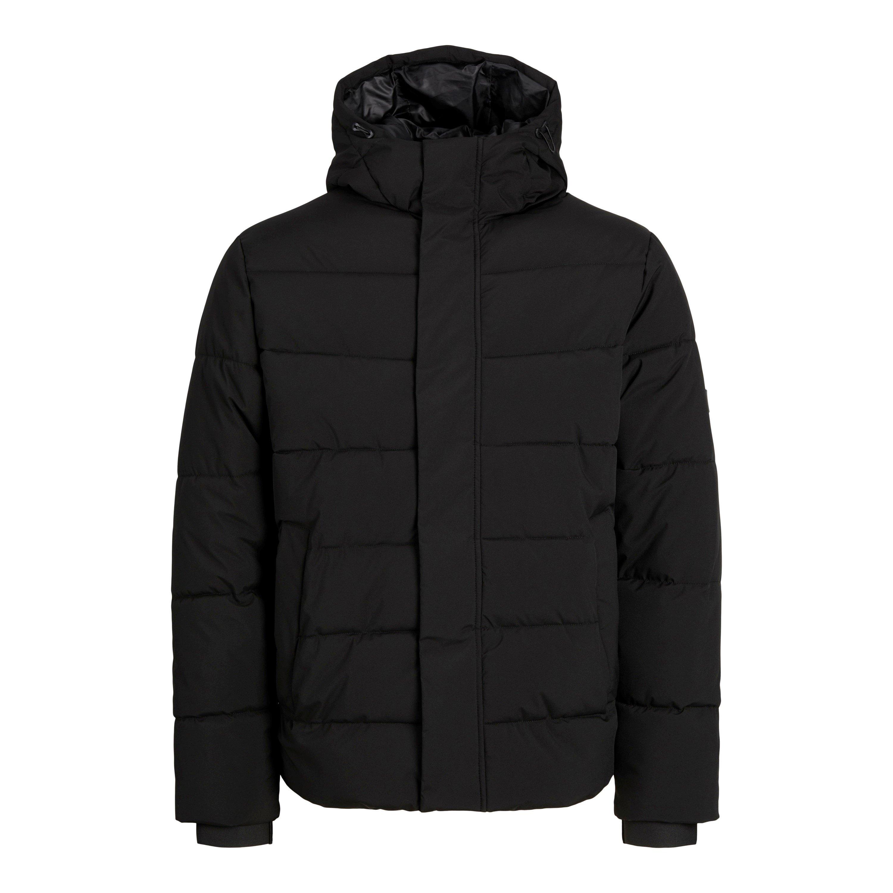 Black - Jack and Jones - Men's Clean Quilted Insulated Puffer Jacket