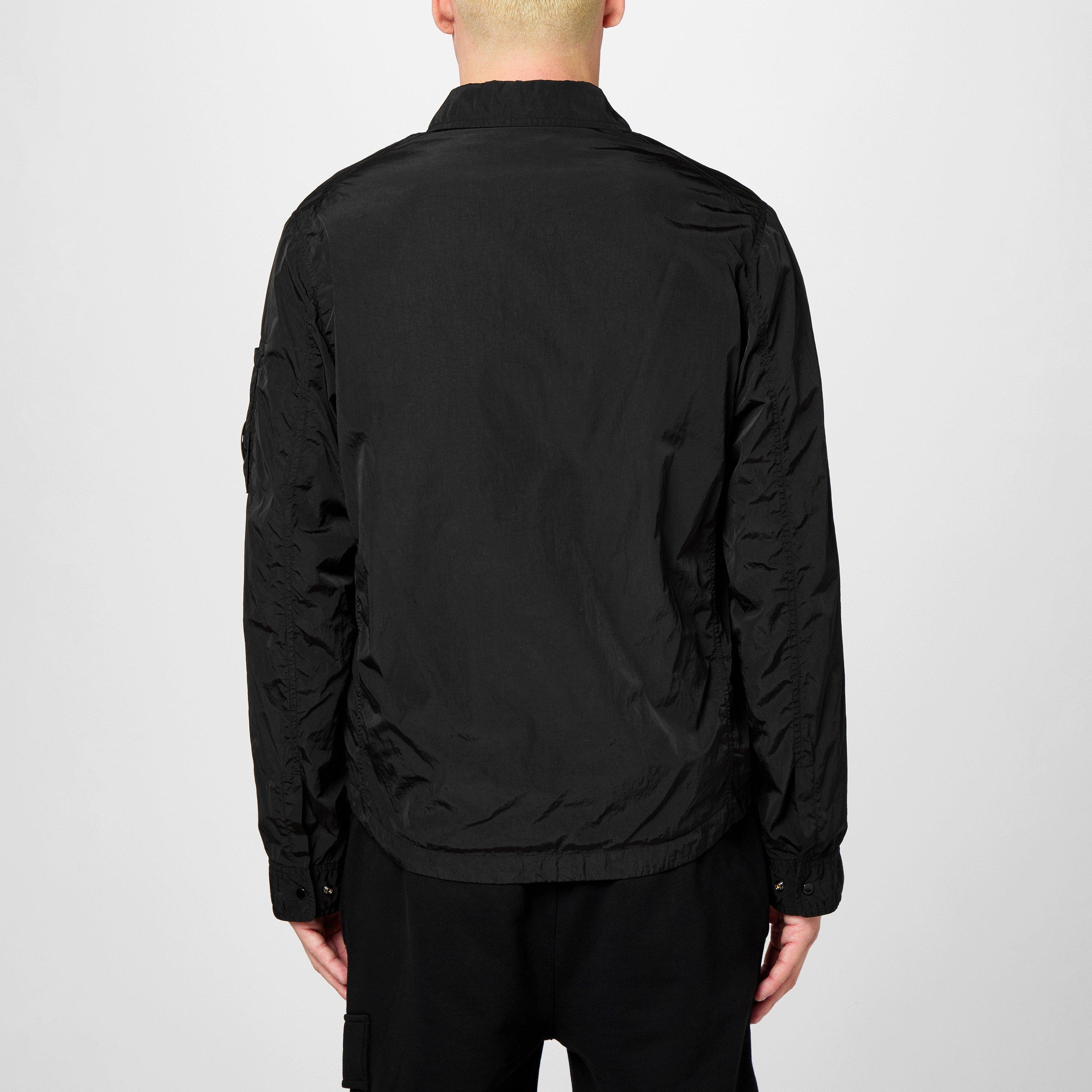 Black 999 - CP Company - Men's Chrome-R Long Sleeve Zip Overshirt - 4