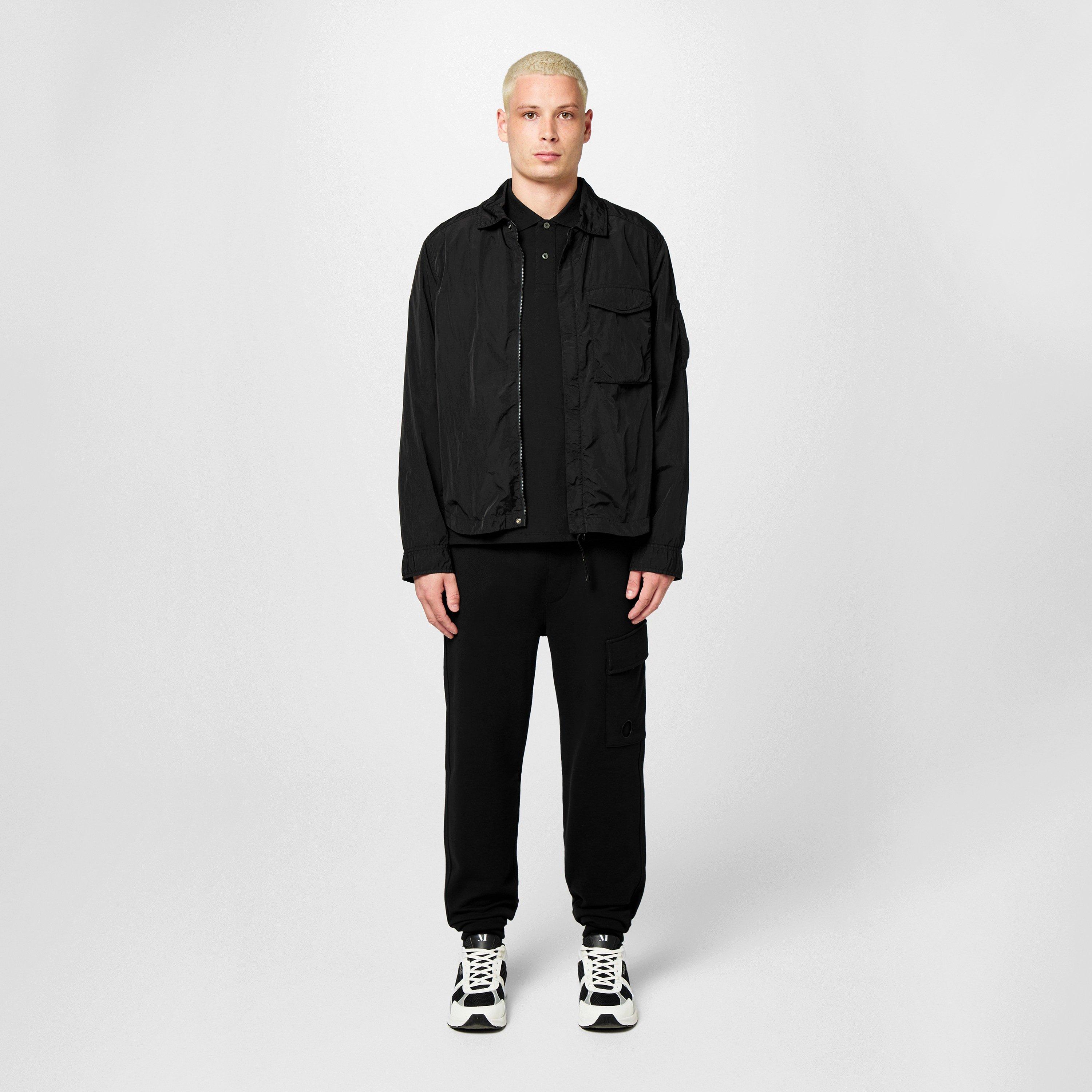 Black 999 - CP Company - Men's Chrome-R Long Sleeve Zip Overshirt - 6