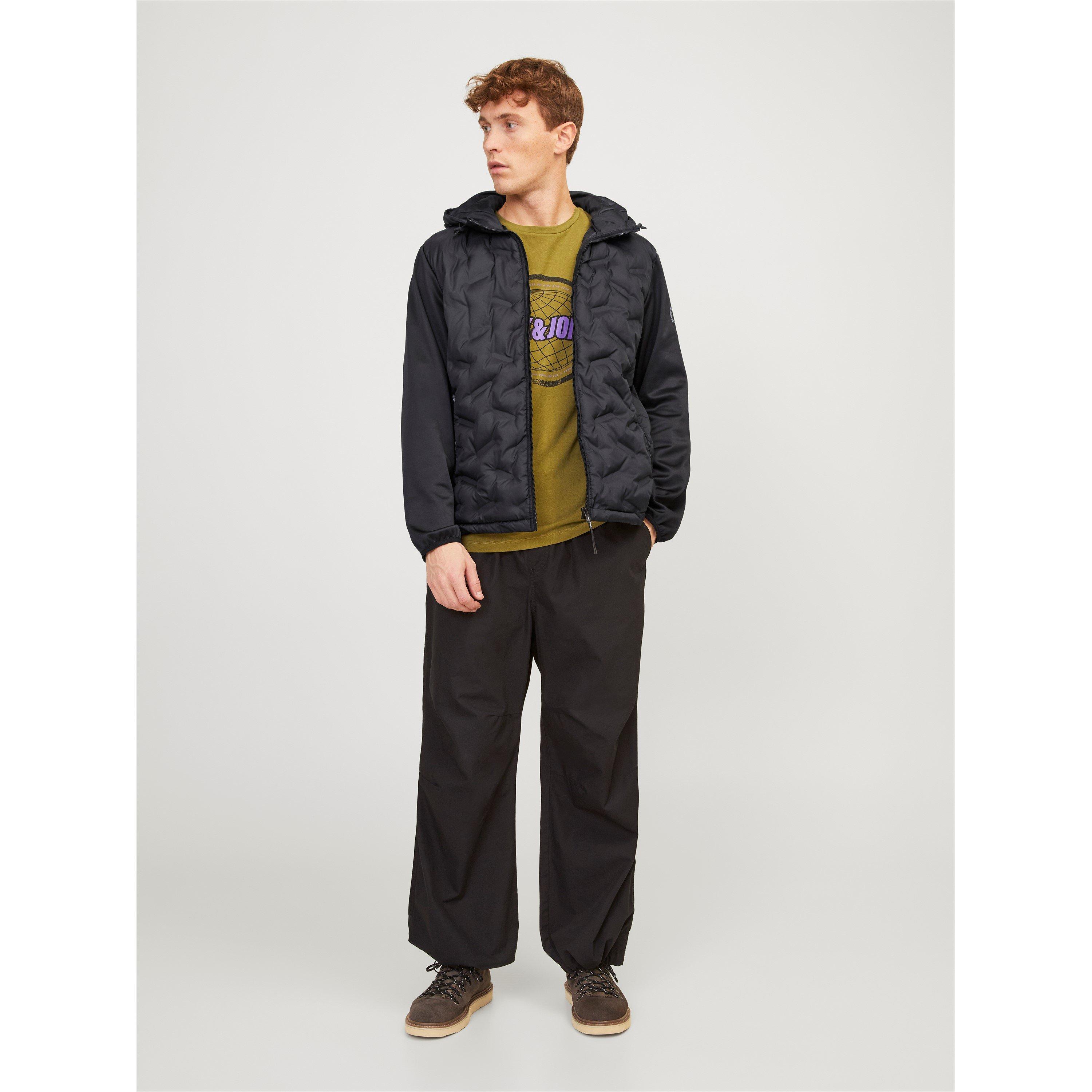 Black - Jack and Jones - Lightweight Hybrid Jacket - 6
