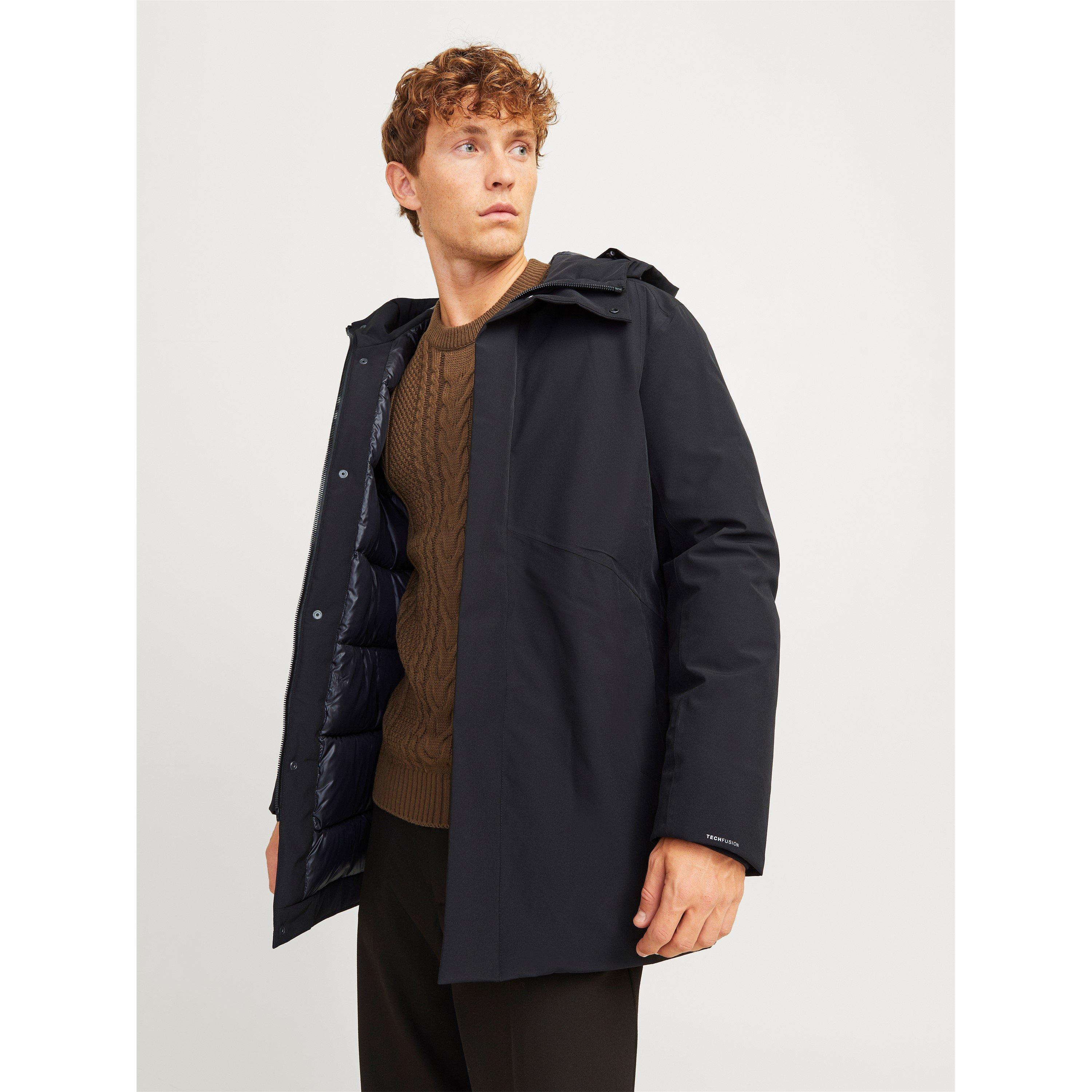 Nero - Jack and Jones - Adjustable Hood Winter Parka - 7