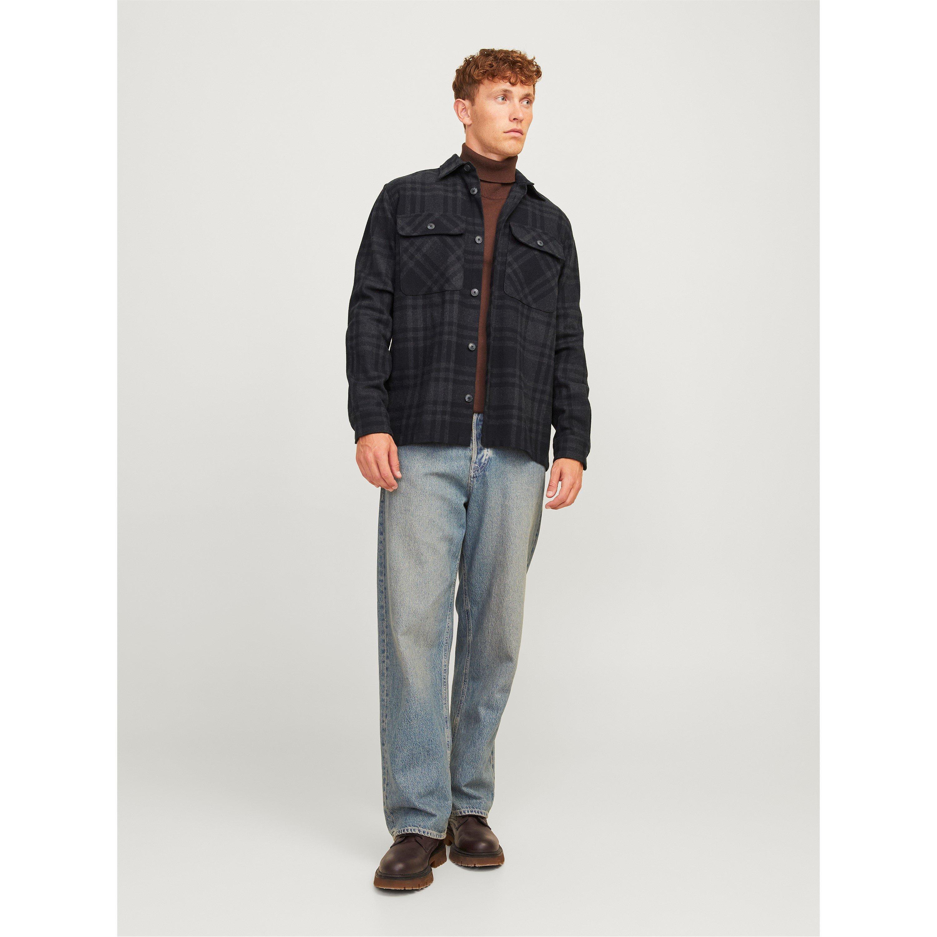 Black Beauty - Jack and Jones - Men's Raymond Long Sleeve Overshirt - 3