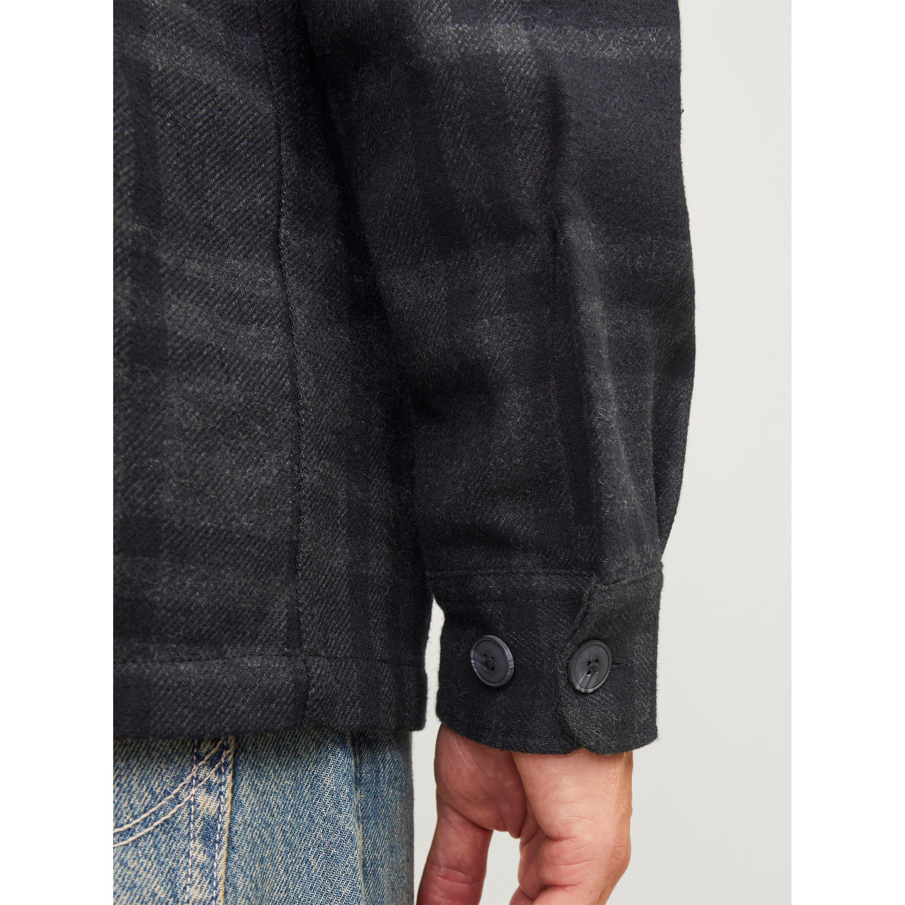 Black Beauty - Jack and Jones - Men's Raymond Long Sleeve Overshirt - 5