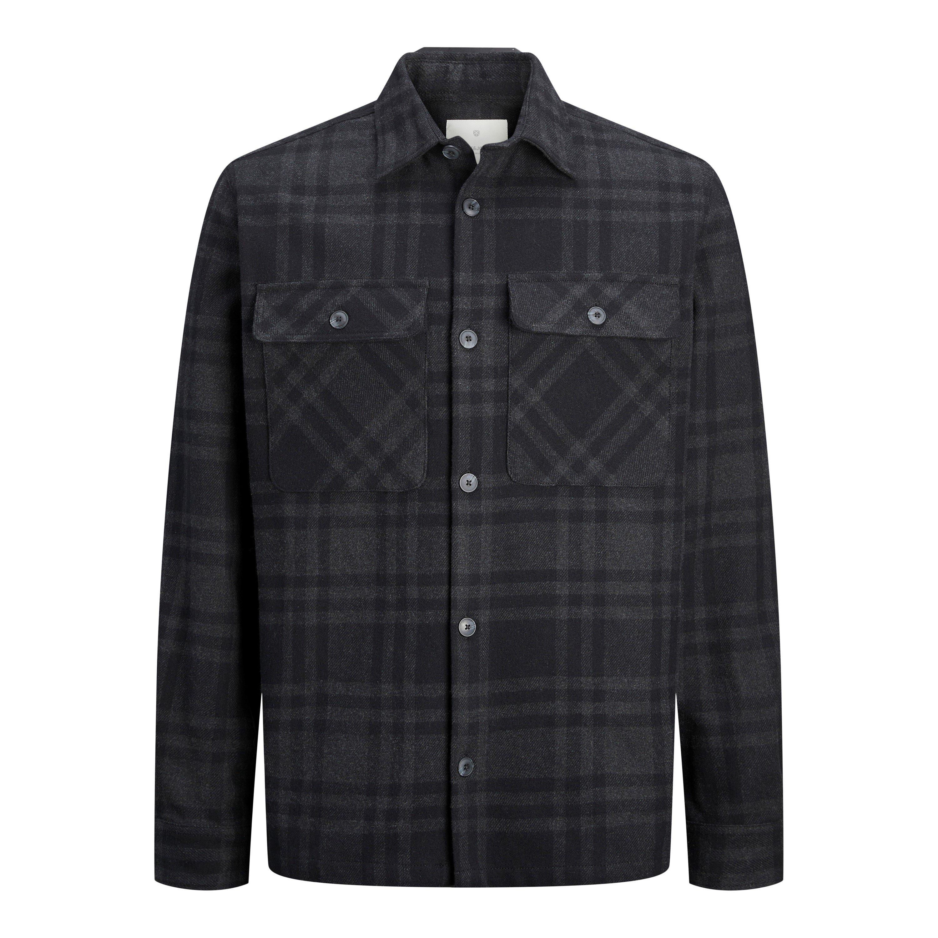 Black Beauty - Jack and Jones - Men's Raymond Long Sleeve Overshirt - 7