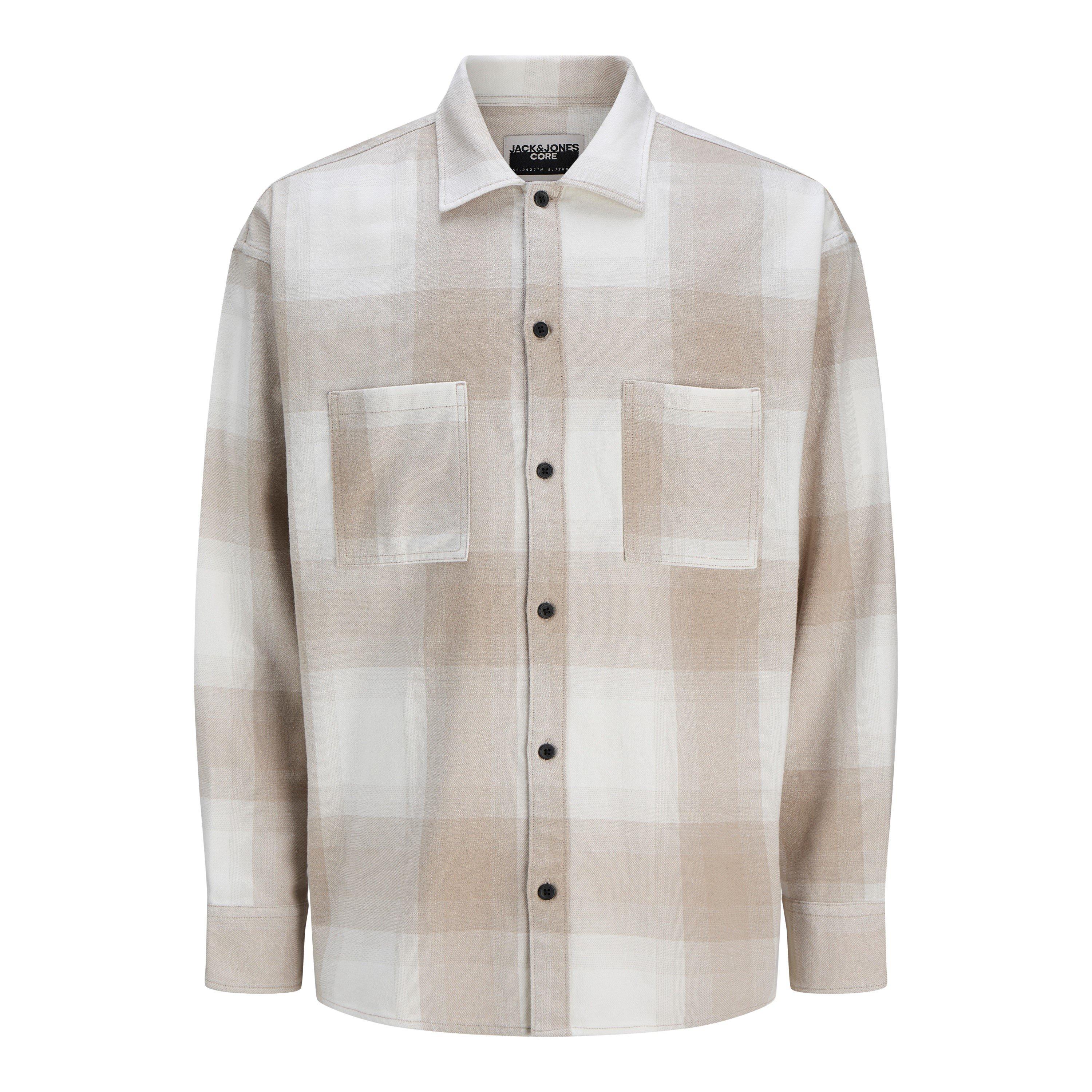 Jack And Jones Men's Darren Structured Overshirt - Cloud Dancer - 2XL