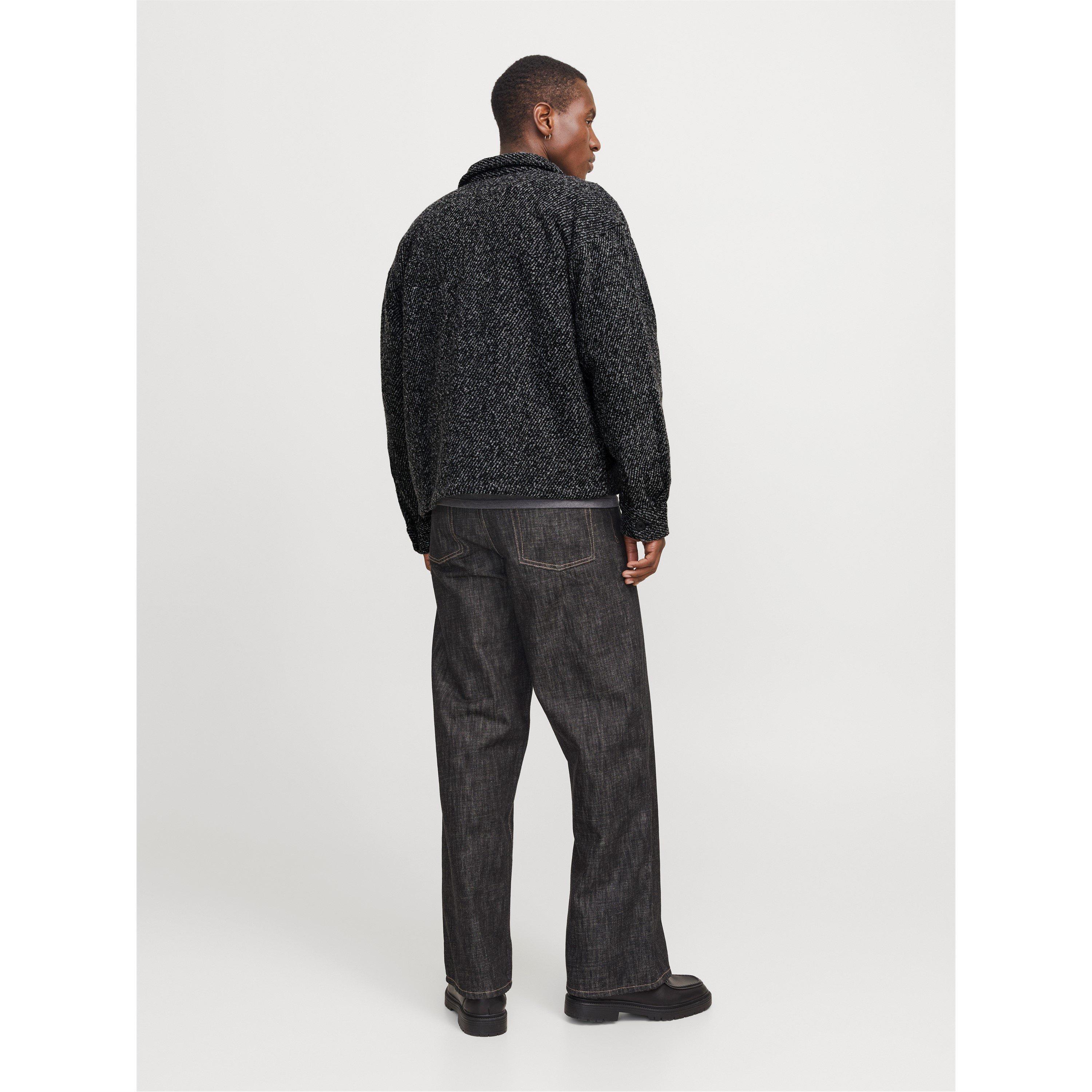 Nero - Jack and Jones - Winter Button-Front Overshirt - 4