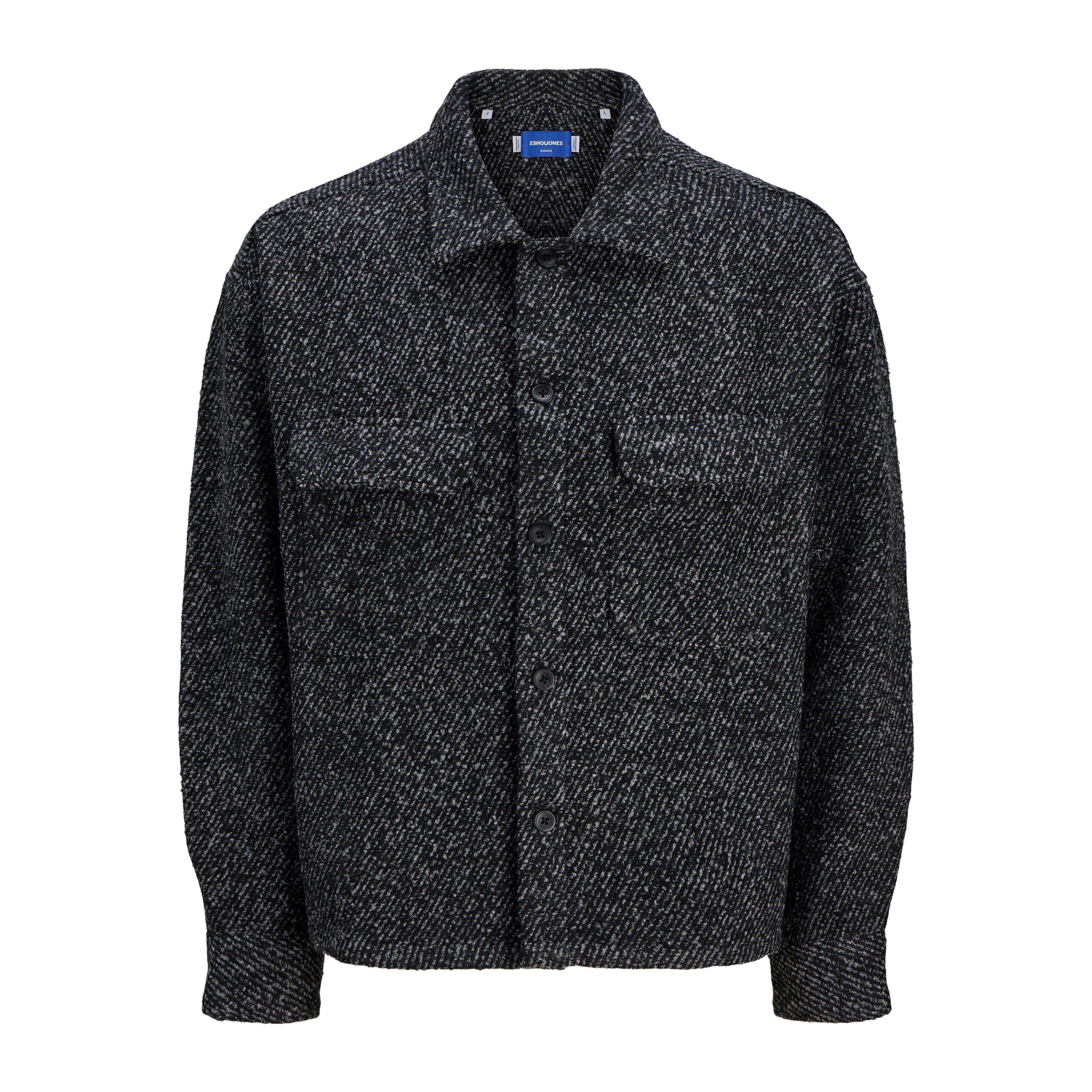 Nero - Jack and Jones - Winter Button-Front Overshirt - 7