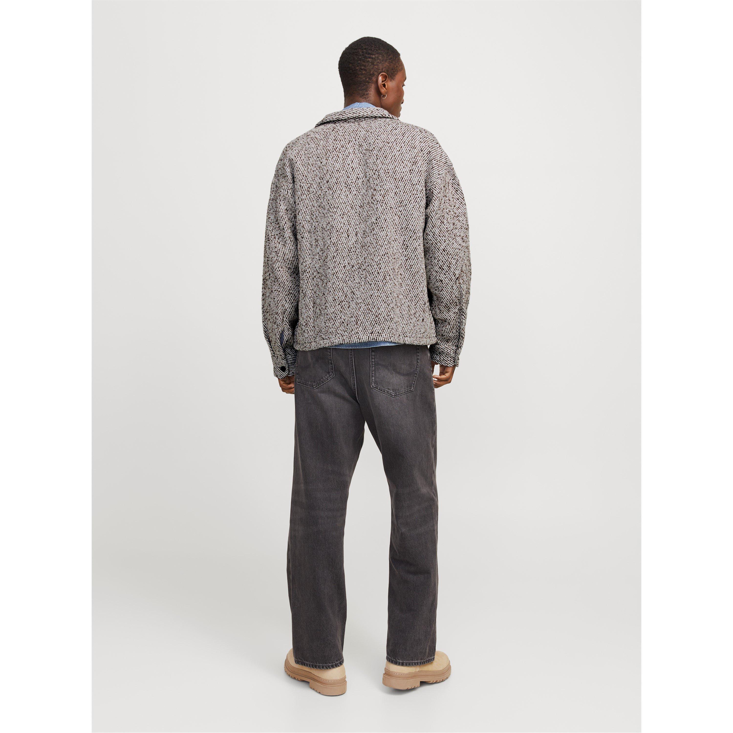 Chocolate Torte - Jack and Jones - Men's Winter Button-Front Overshirt - 5