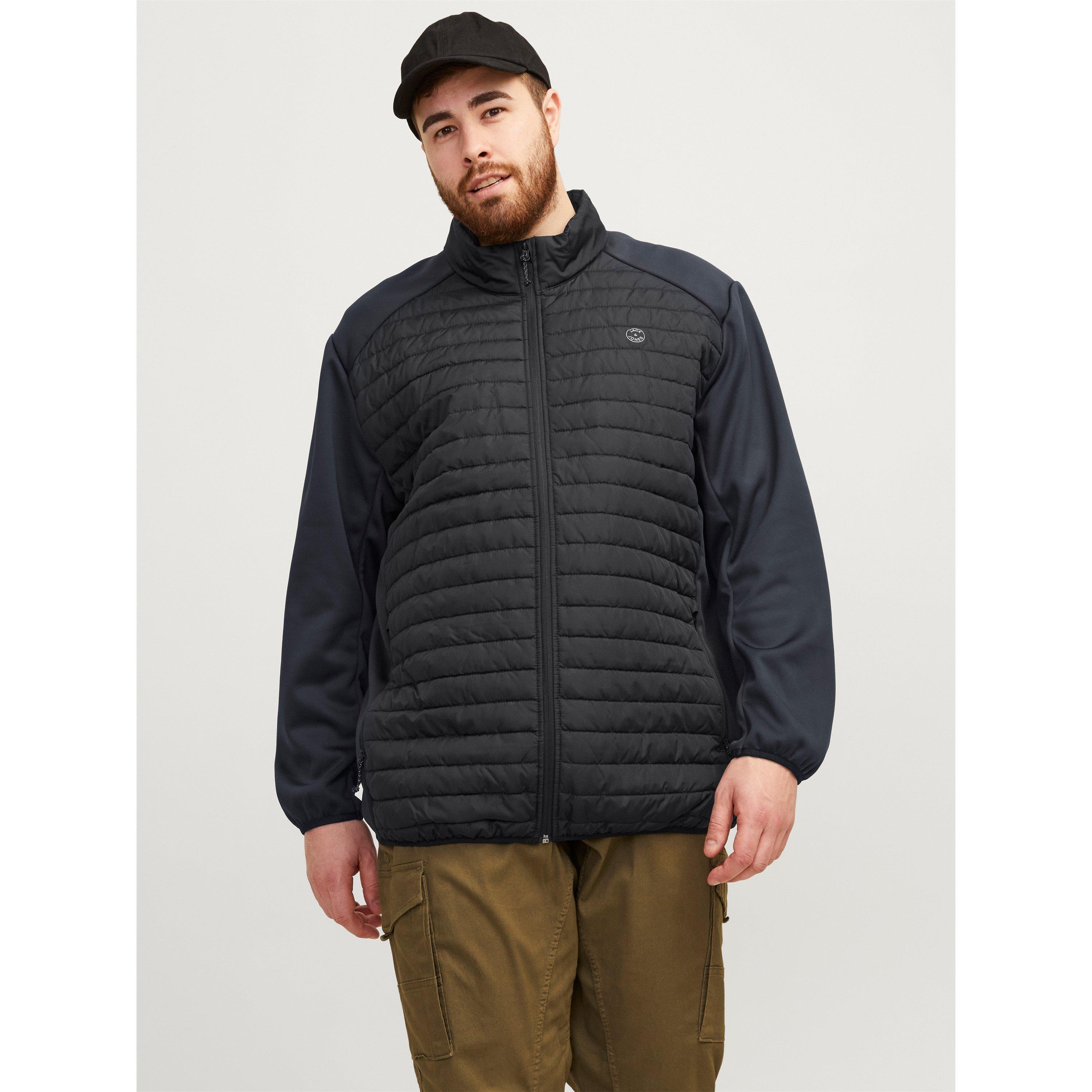 Jack And Jones Men's Lightweight Quilted Puffer Jacket - Black - 8X Large