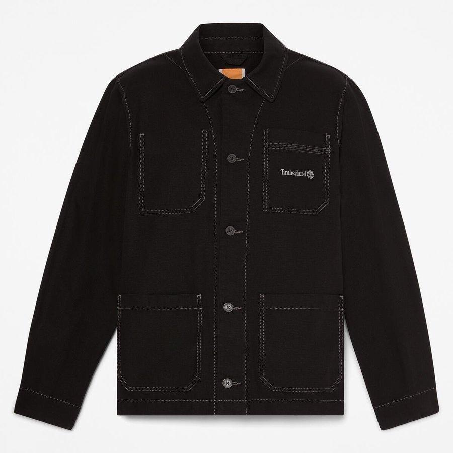 Timberland Men's Timb Chore Canvas Overshirt - Black - M
