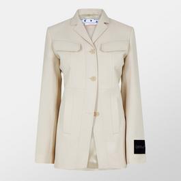 Off White Women's Belted Virgin Wool Jacket