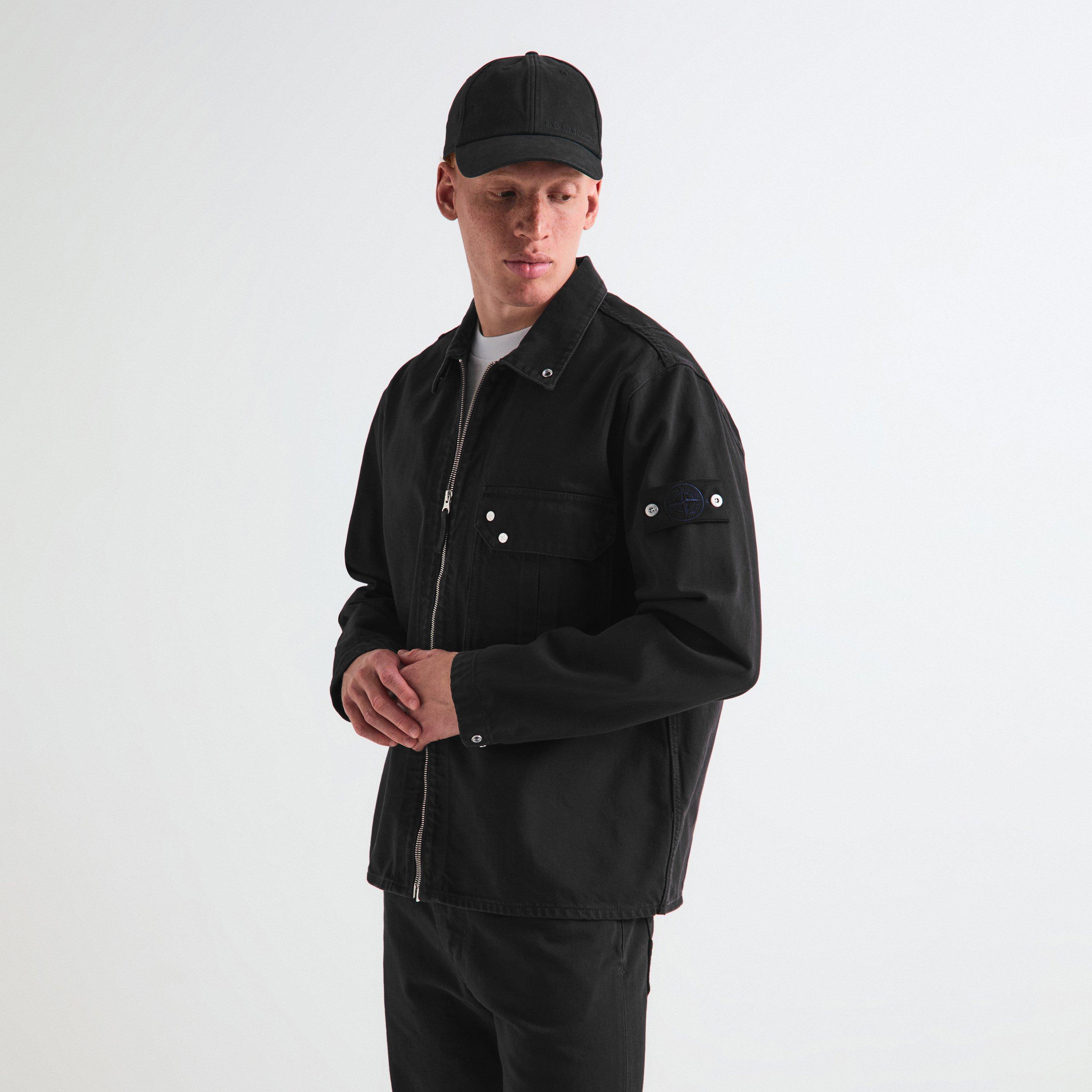 Black V0029 - Stone Island - Mens Denim Research Overshirt - 3
