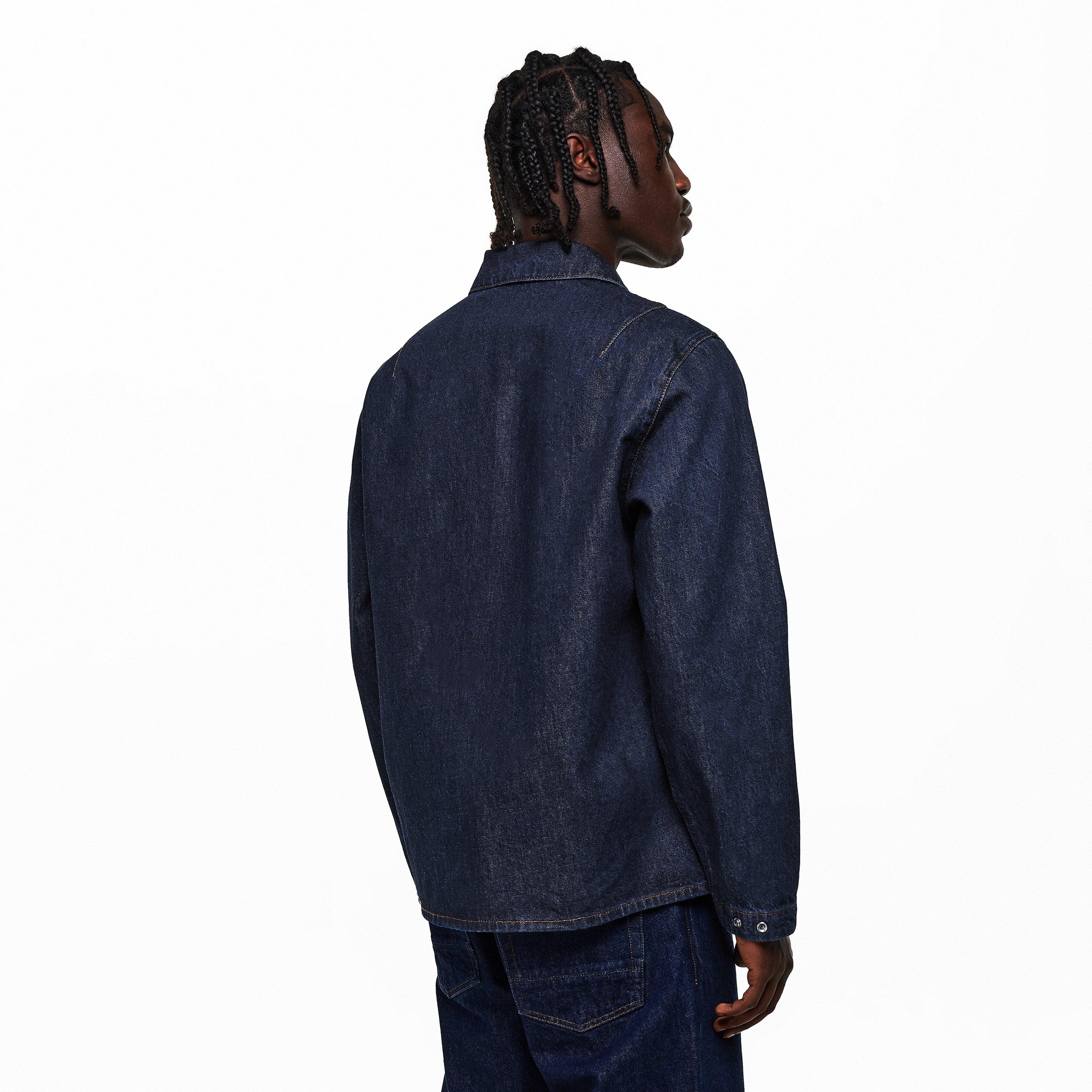 Blu Rinse VJ201 - Stone Island - Mens Denim Research Overshirt - 4