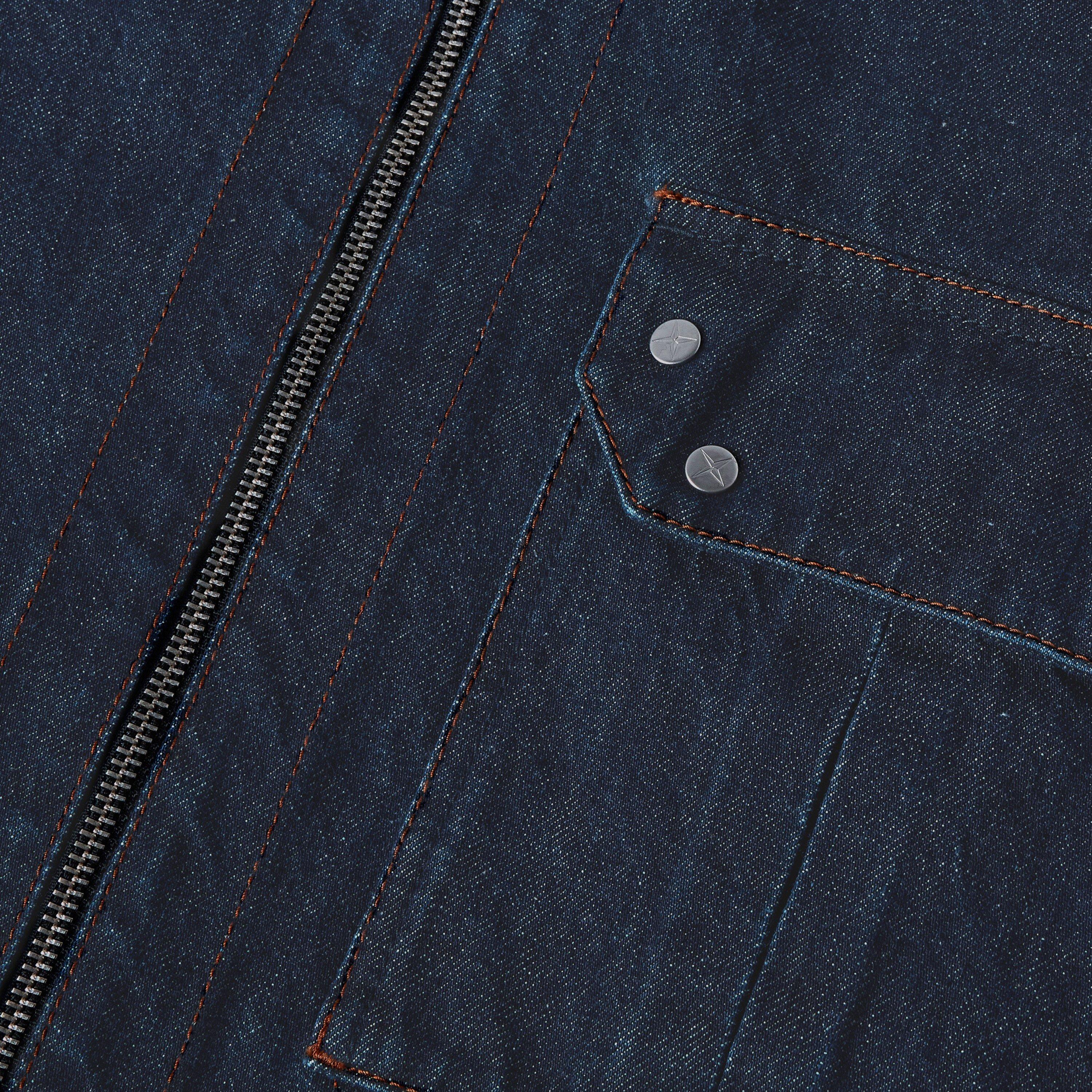 Blu Rinse VJ201 - Stone Island - Mens Denim Research Overshirt - 5