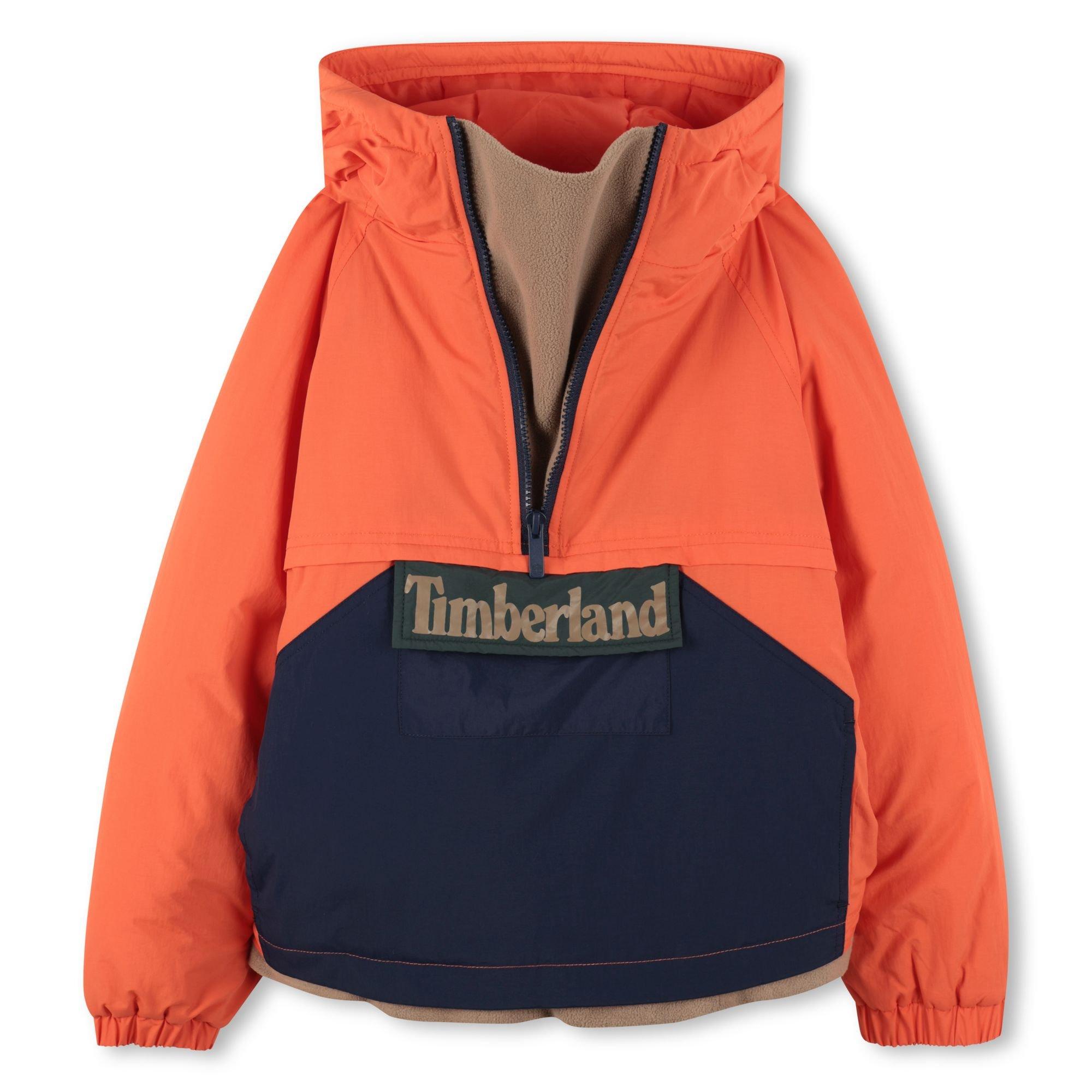 Orange/Navy - Timberland - Kids' Timb Zipped Overcoat - 3