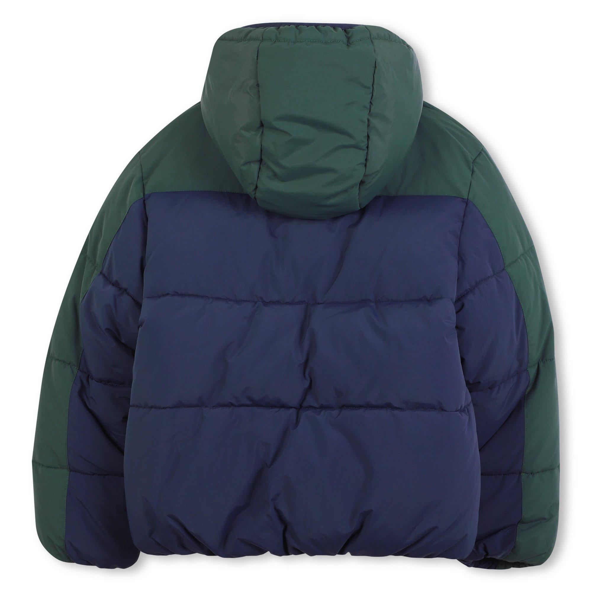 Dark Green/Navy - Timberland - Kids' Timber colour Block Medium Puffer Jacket - 2