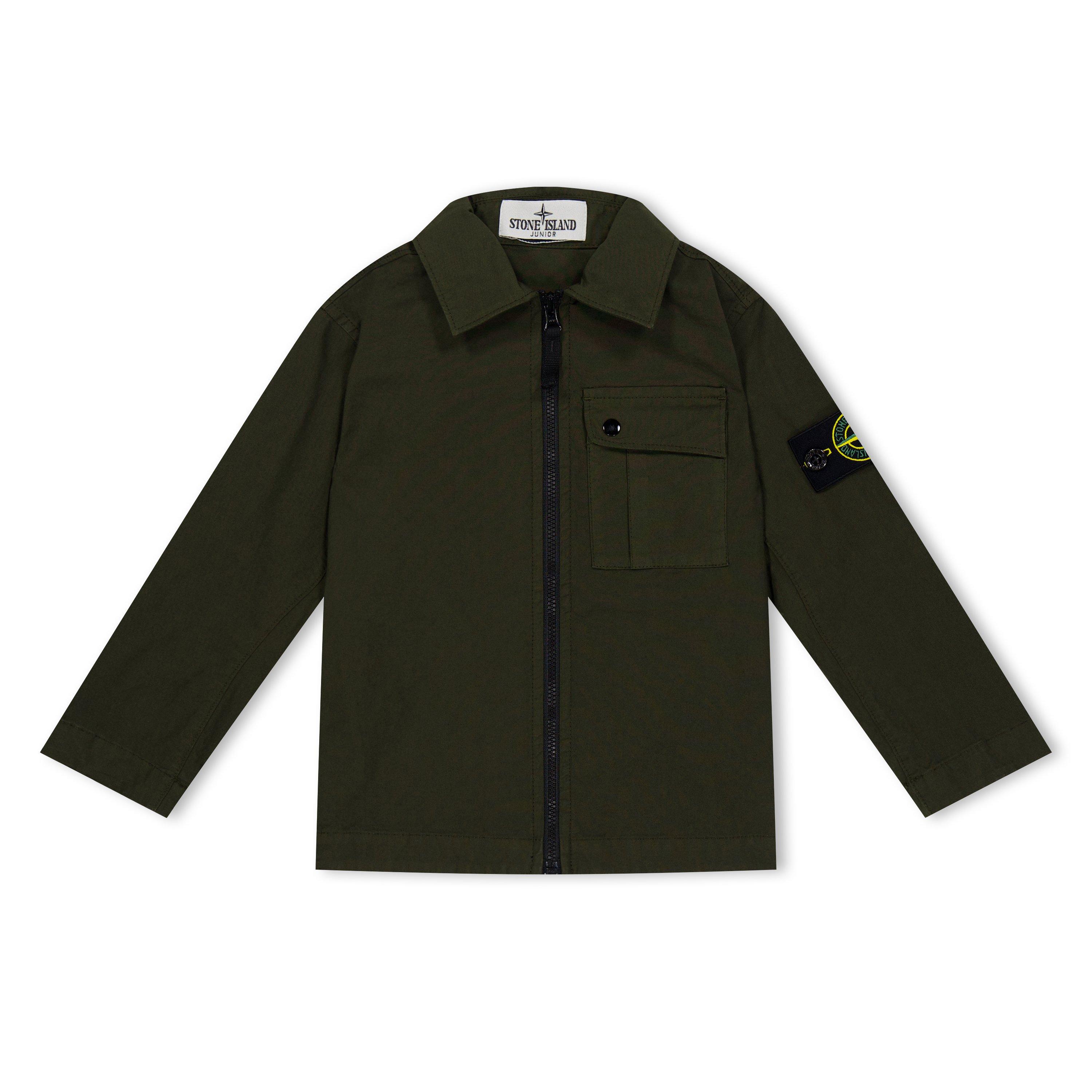 Kids' Compass Cotton Long Sleeve Full Zip Overshirt