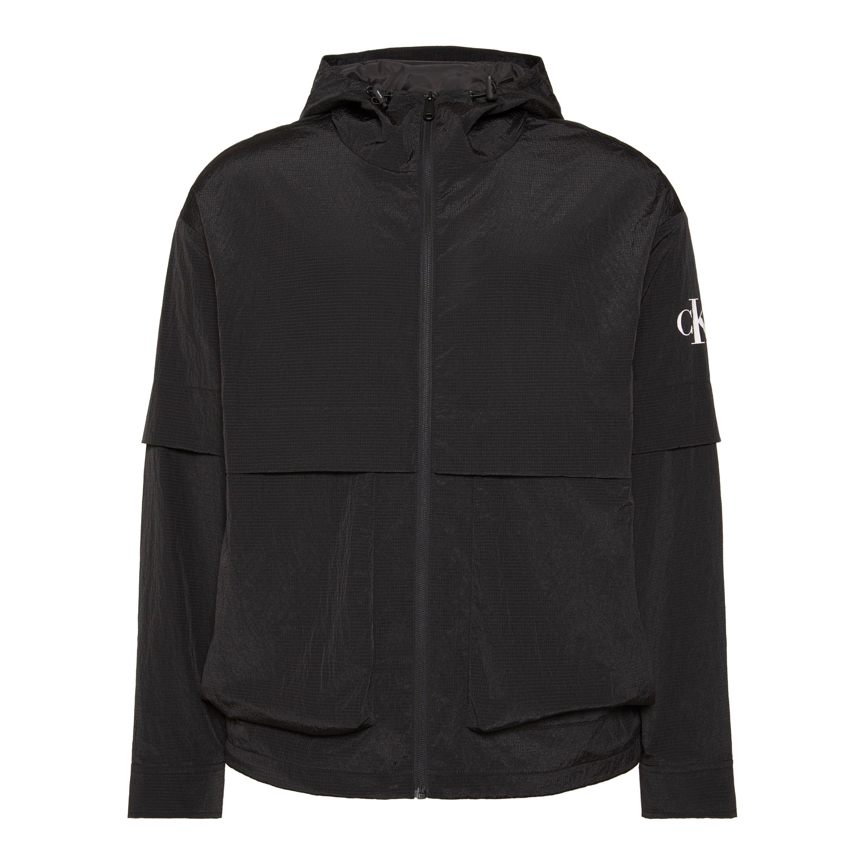 Calvin Klein Jeans Men's Windbreaker - Black - 2XL