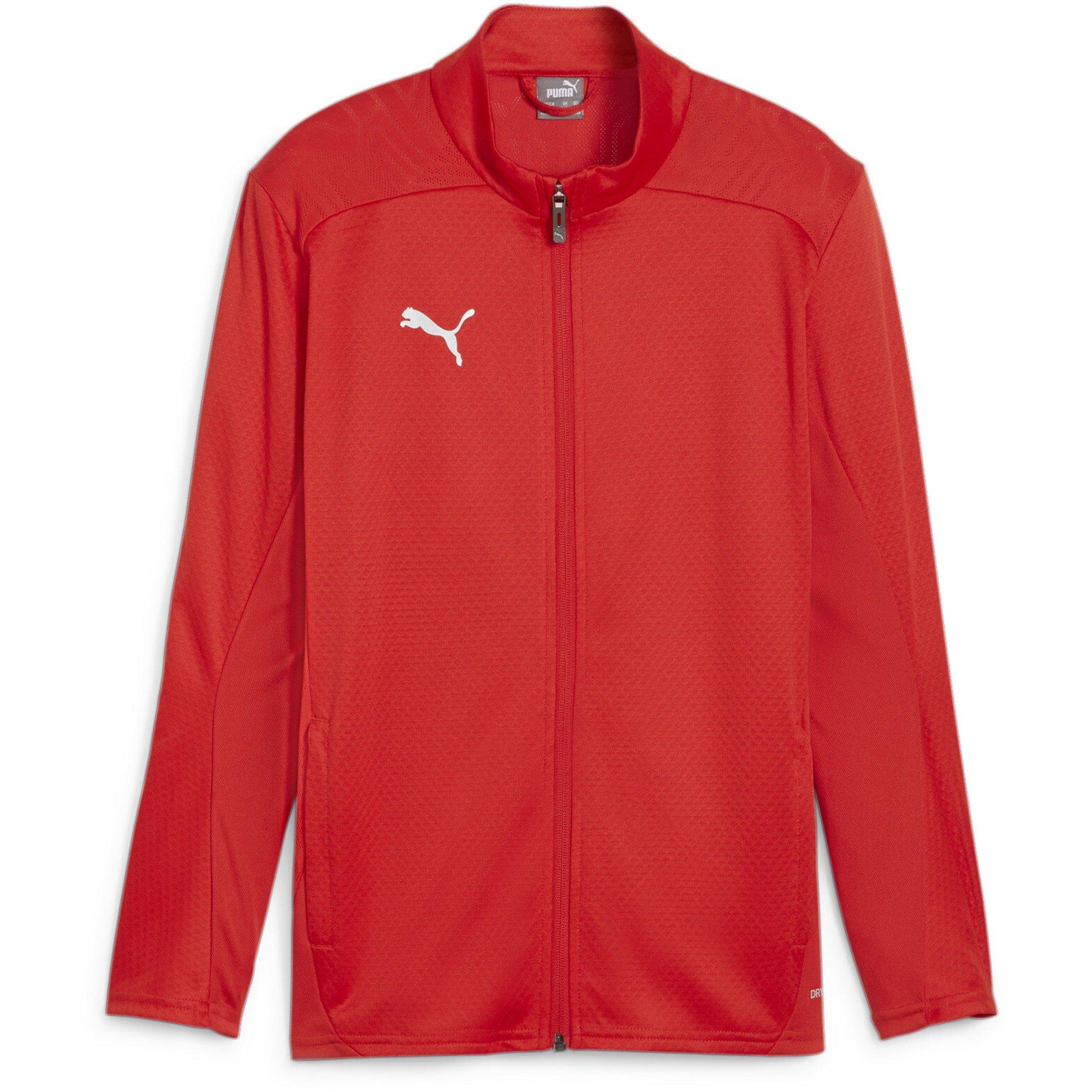 Puma Boys Kids' Teamfinal Moisture-Wicking Performance Training Jacket - Red Puma Red - 13-14