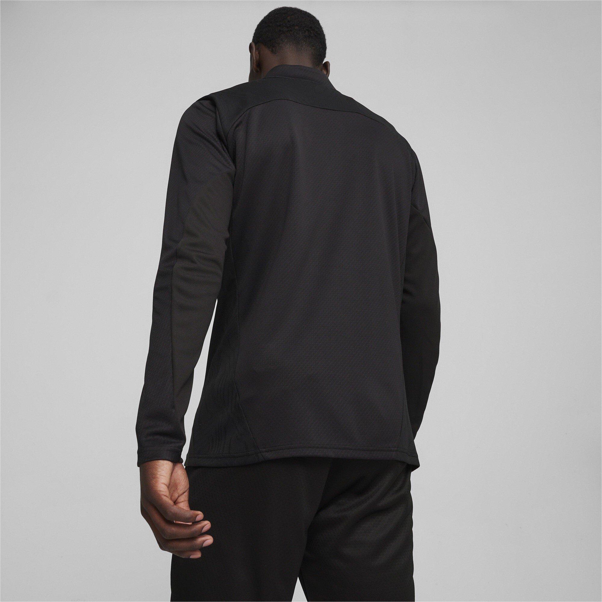 Black/Silver - Puma - Men's  Performance Moisture-Wicking Training Jacket - 4