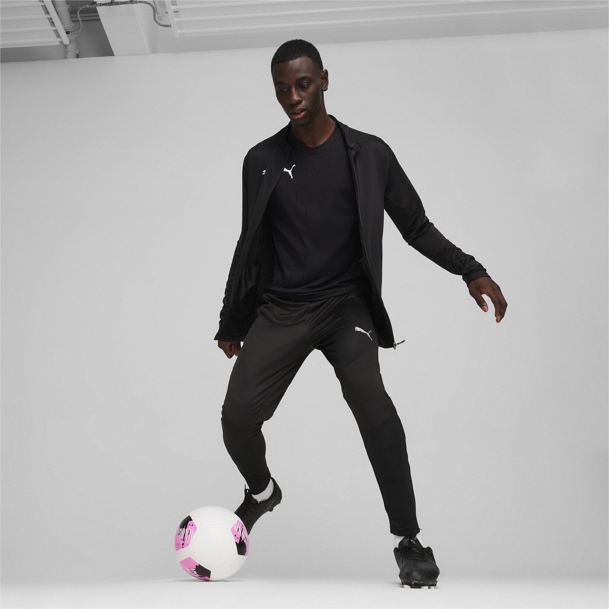 Black/Silver - Puma - Men's  Performance Moisture-Wicking Training Jacket - 7
