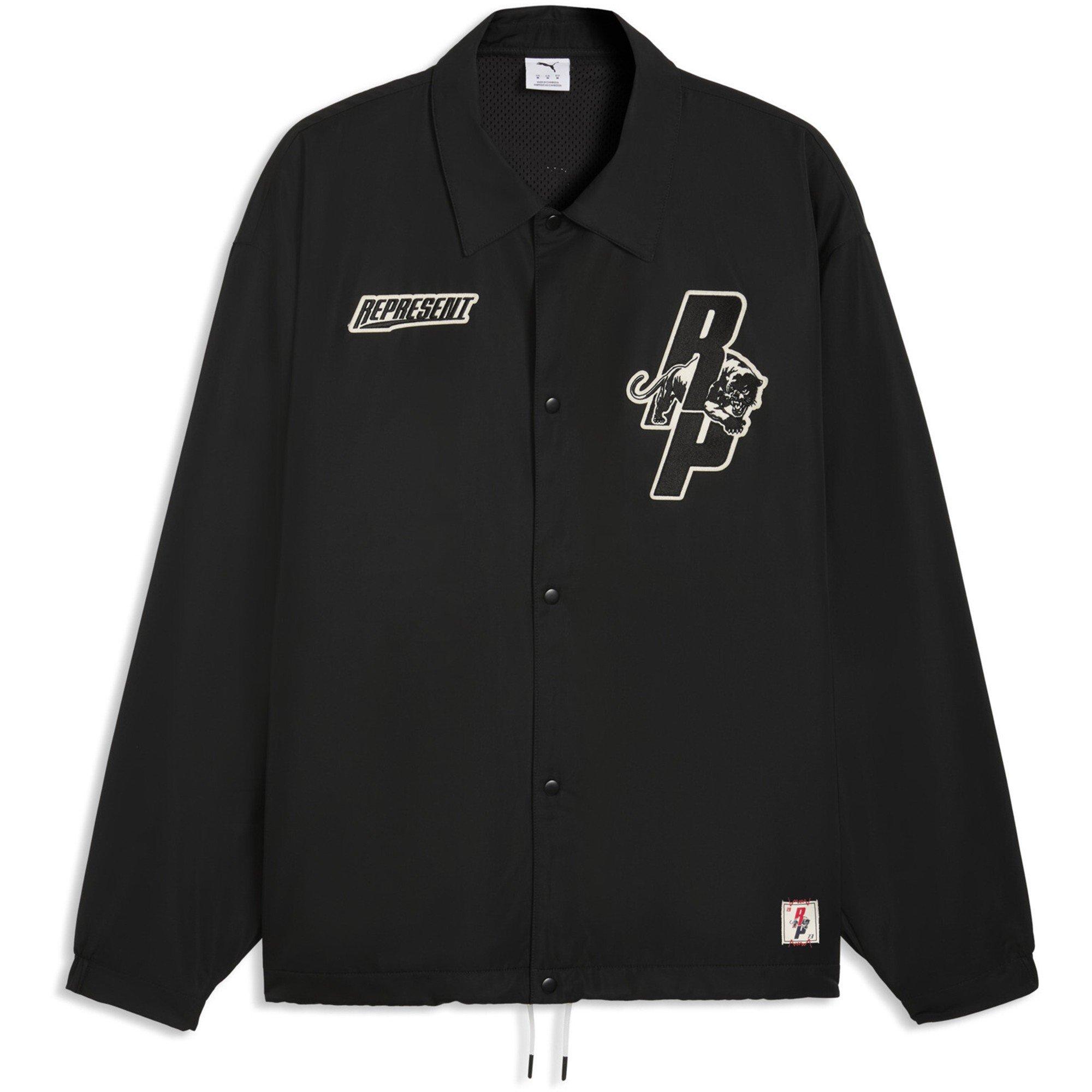 PUMA x Represent Men's Coach Jacket - Puma Black - L