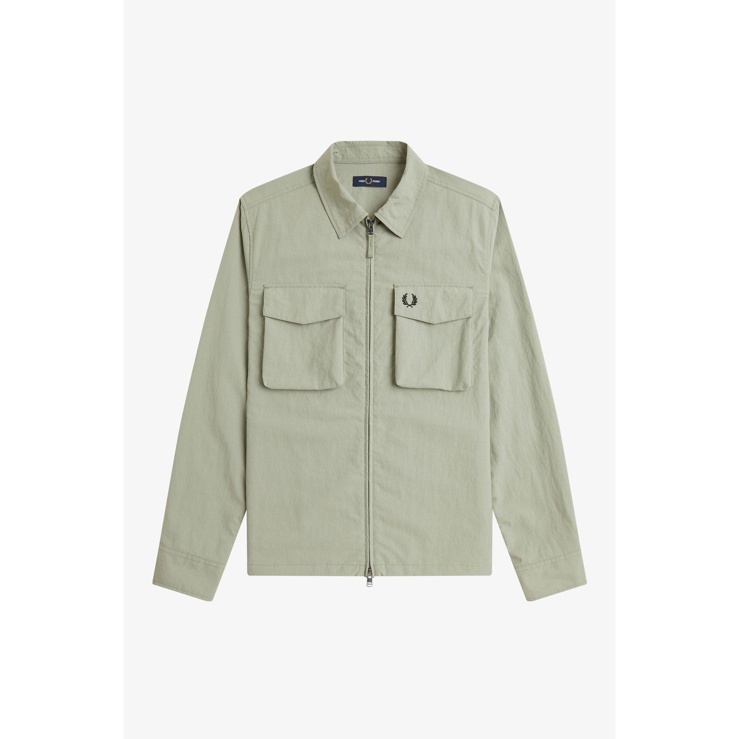 Fred Perry Men's Overshirt - Seagrass M37 - S