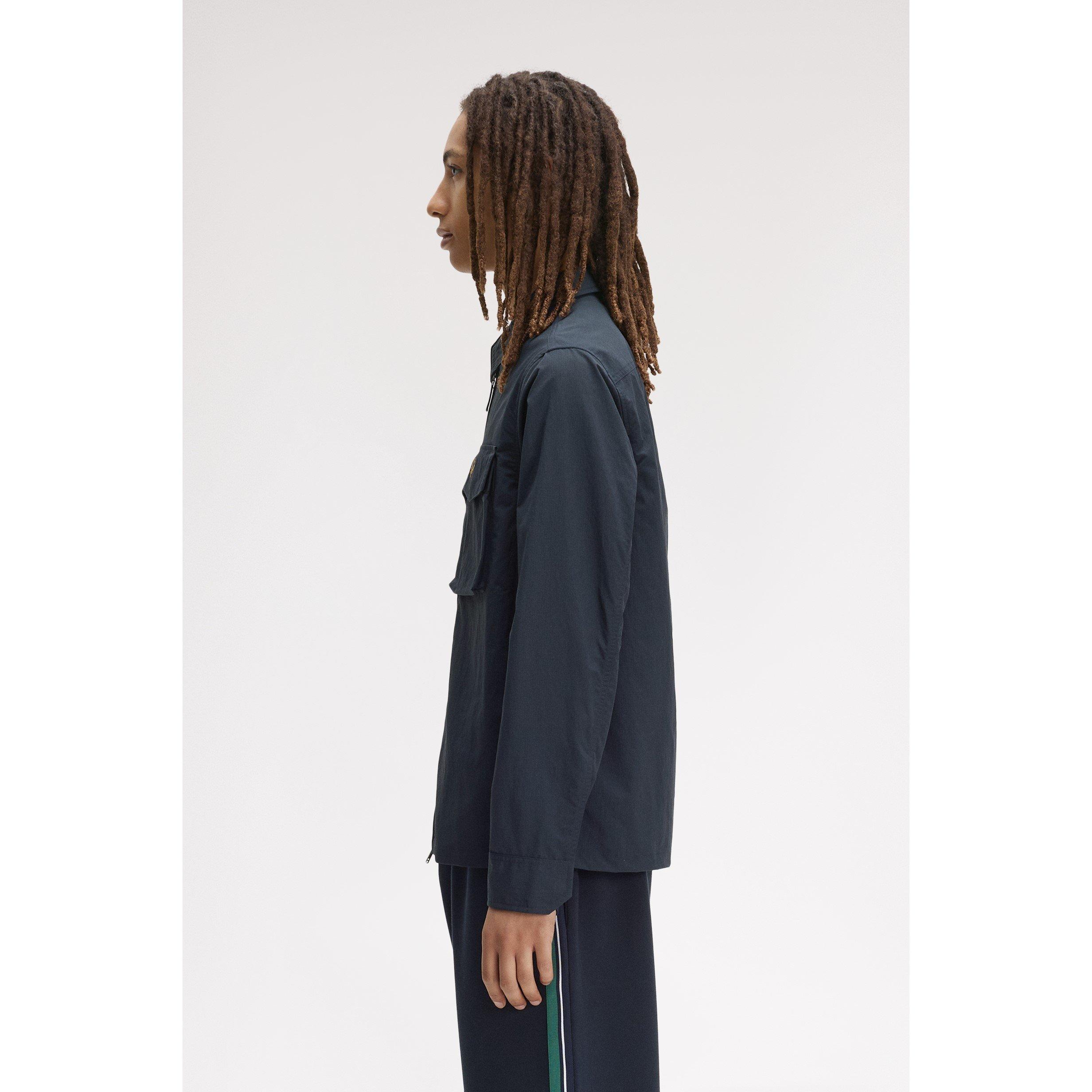 Navy 608 - Fred Perry - Men's Overshirt - 4